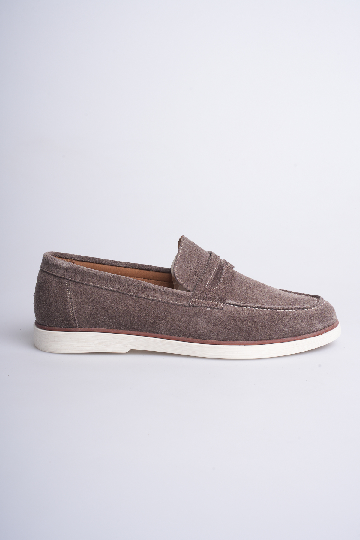 Fame Step Hakiki Deri Erkek Loafer Ayakkabı Vizon Süet Günlük Rahat Casual Mokasen Siena görsel 5