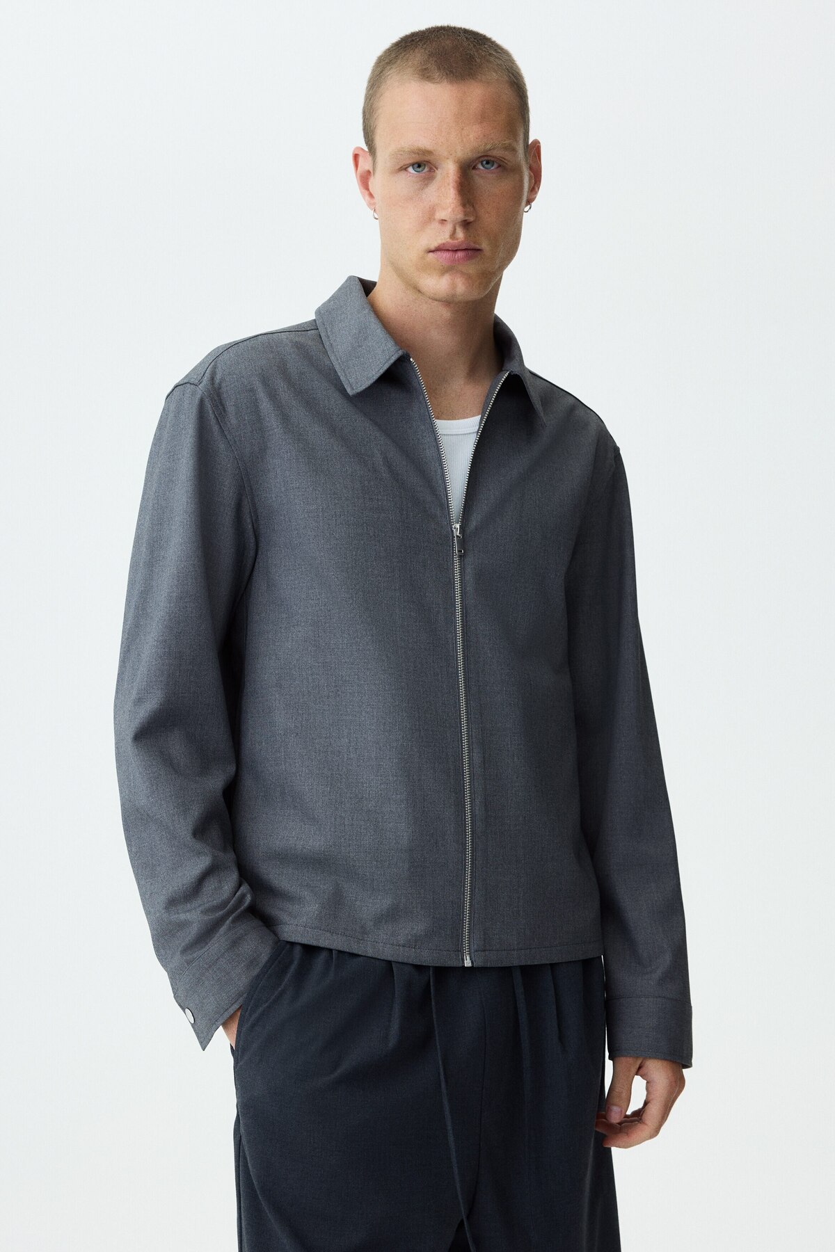 پیراهن گاباردین روپوش اچ اند ام کت H&M