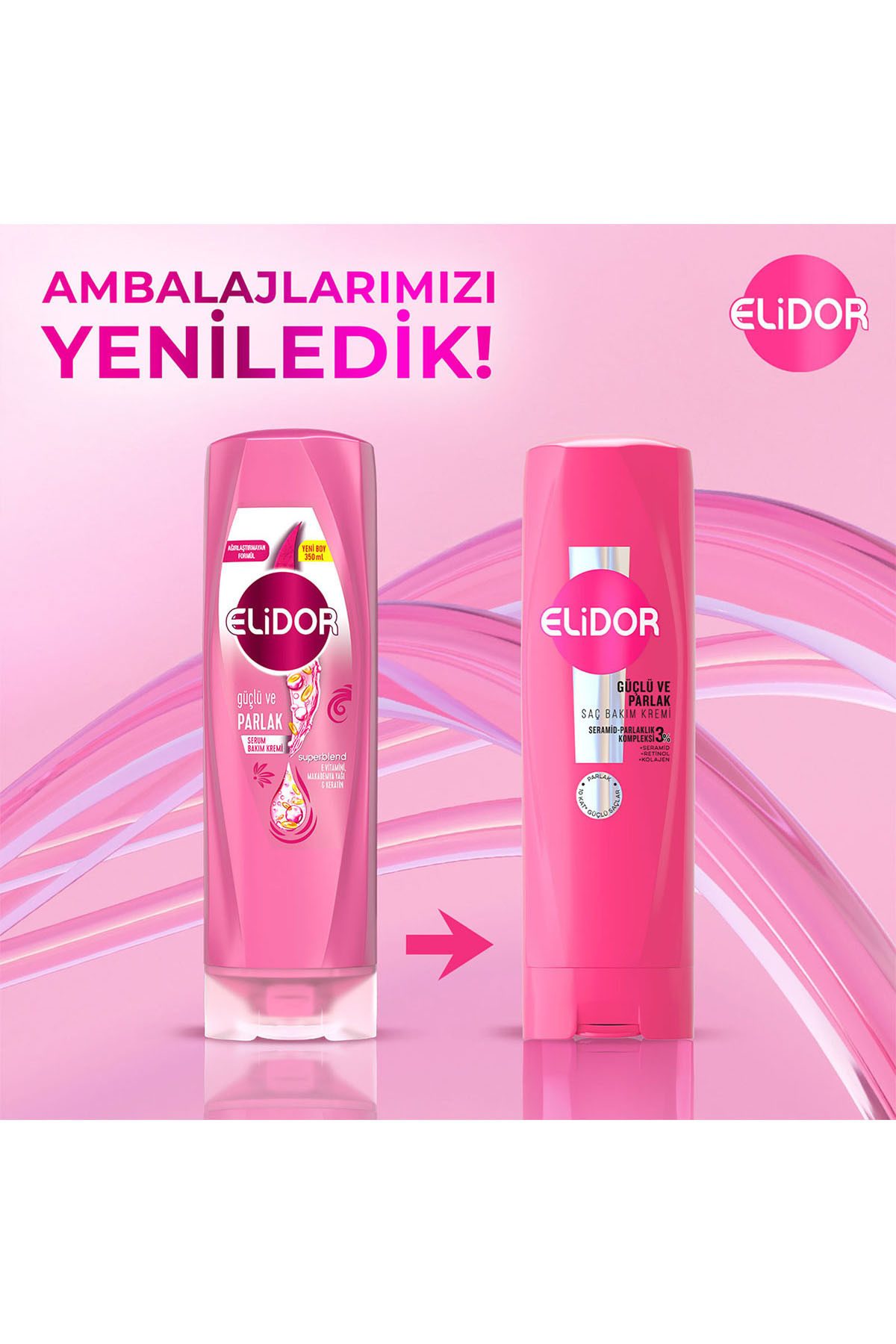 Saç Bakım Kremi Güçlü ve Parlak 350 ml x3 — SET.UNİ.11260 — تصویر 7 از 8