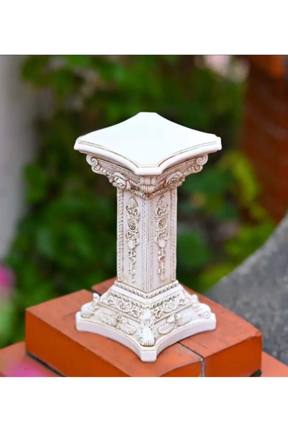 Oversized Fine Embroidered Stone Roman Column Embroidered Stone Column 30 CM