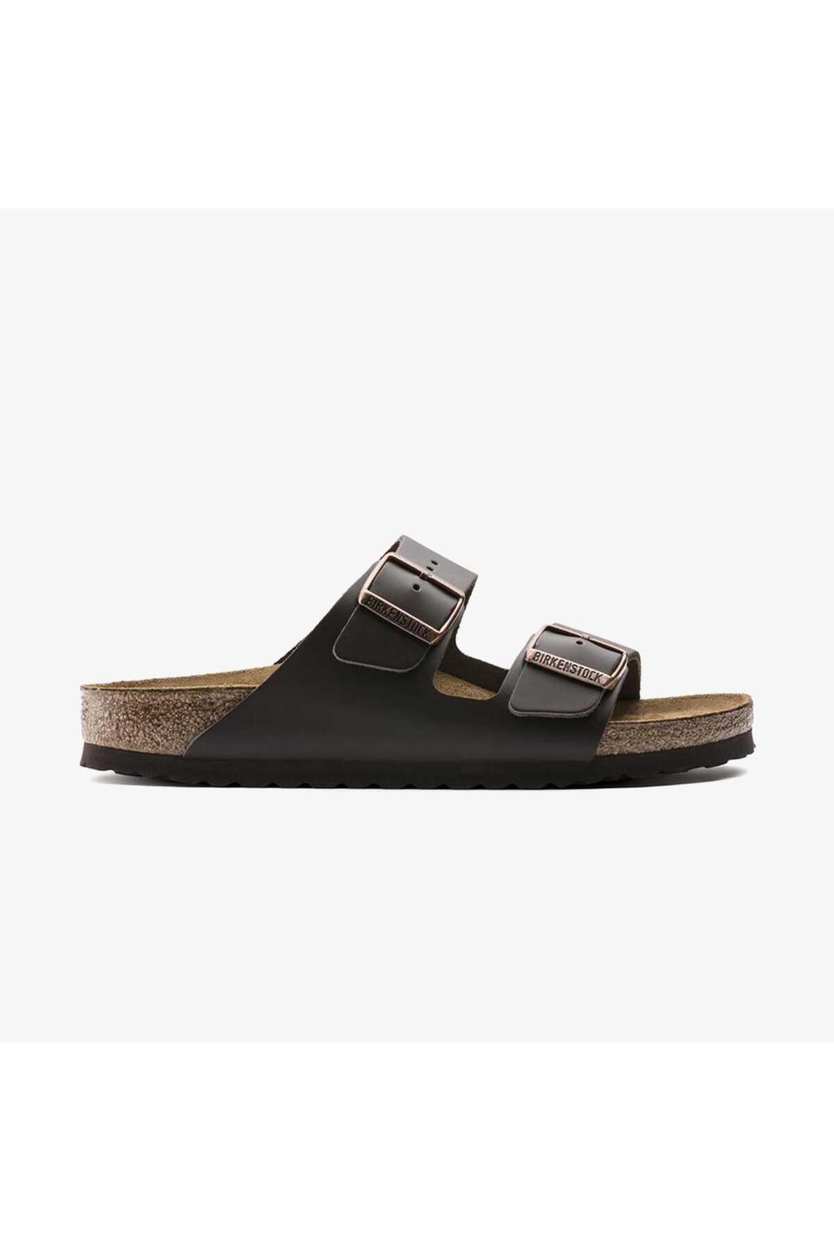 دمپایی قهوه‌ای یونیسکس آریزونا NL مدل Juststep بیرکن استاک دمپایی Birkenstock
