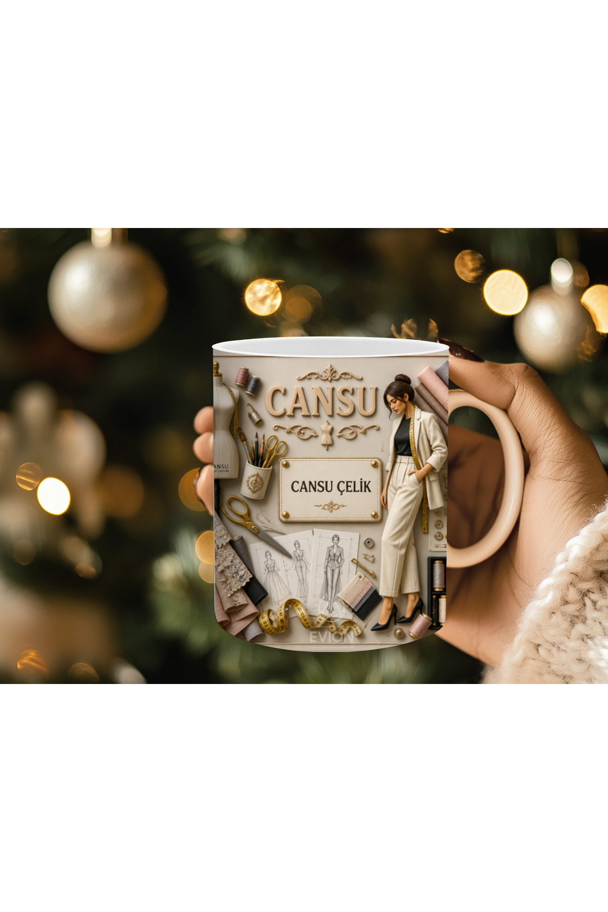 Mug with Special Names for Fashion Designers – Customizable Profession Gift | Fashion Design Themed Mug