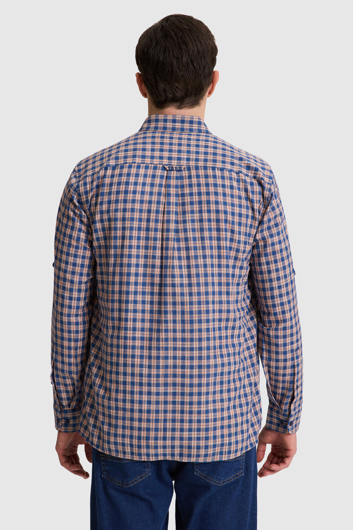 U.S. Polo Assn. Erkek Lacivert Uzun Kollu Gömlek 50324654-VR033 görsel 5