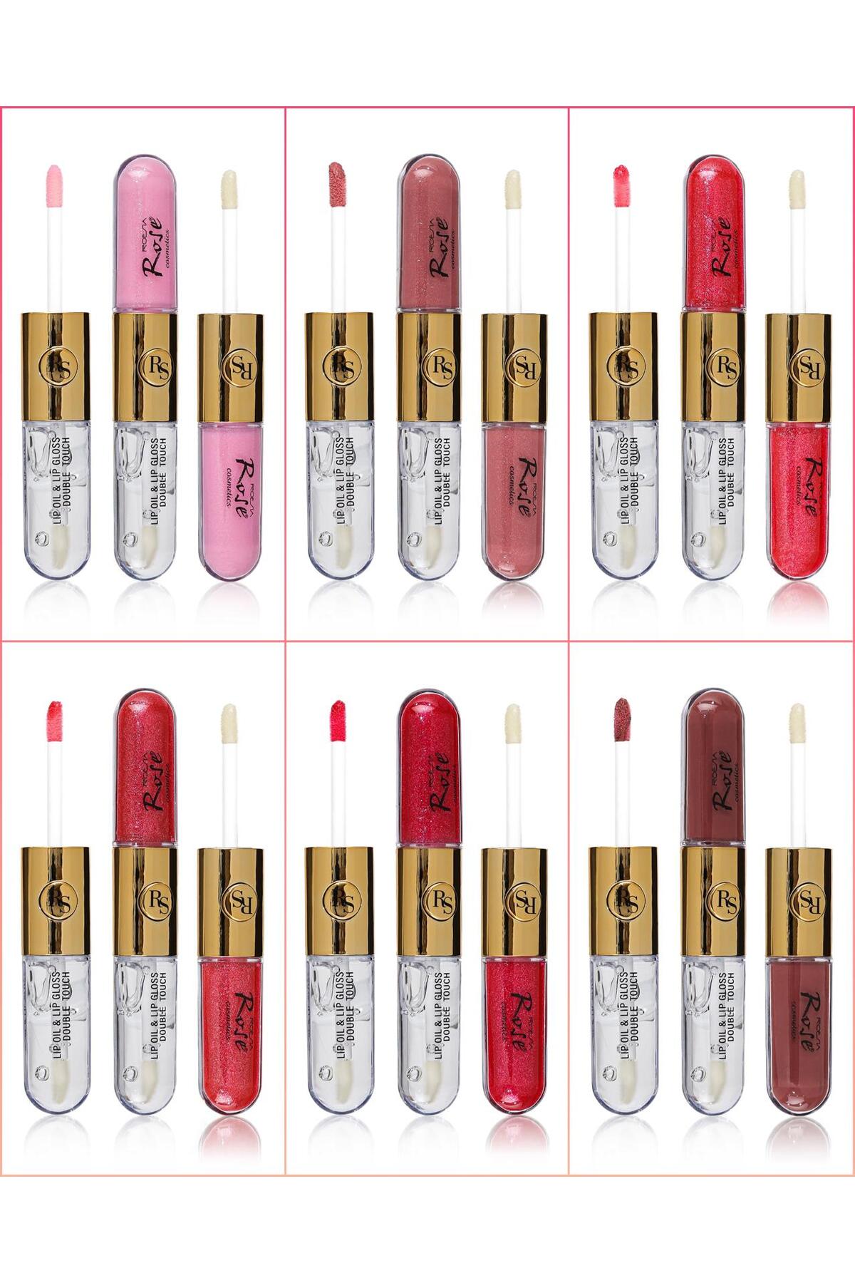 Roesıa Rose Cosmetics Rose 6'lı, Simli, Renkli Lip Gloss Seti - Fiyatı