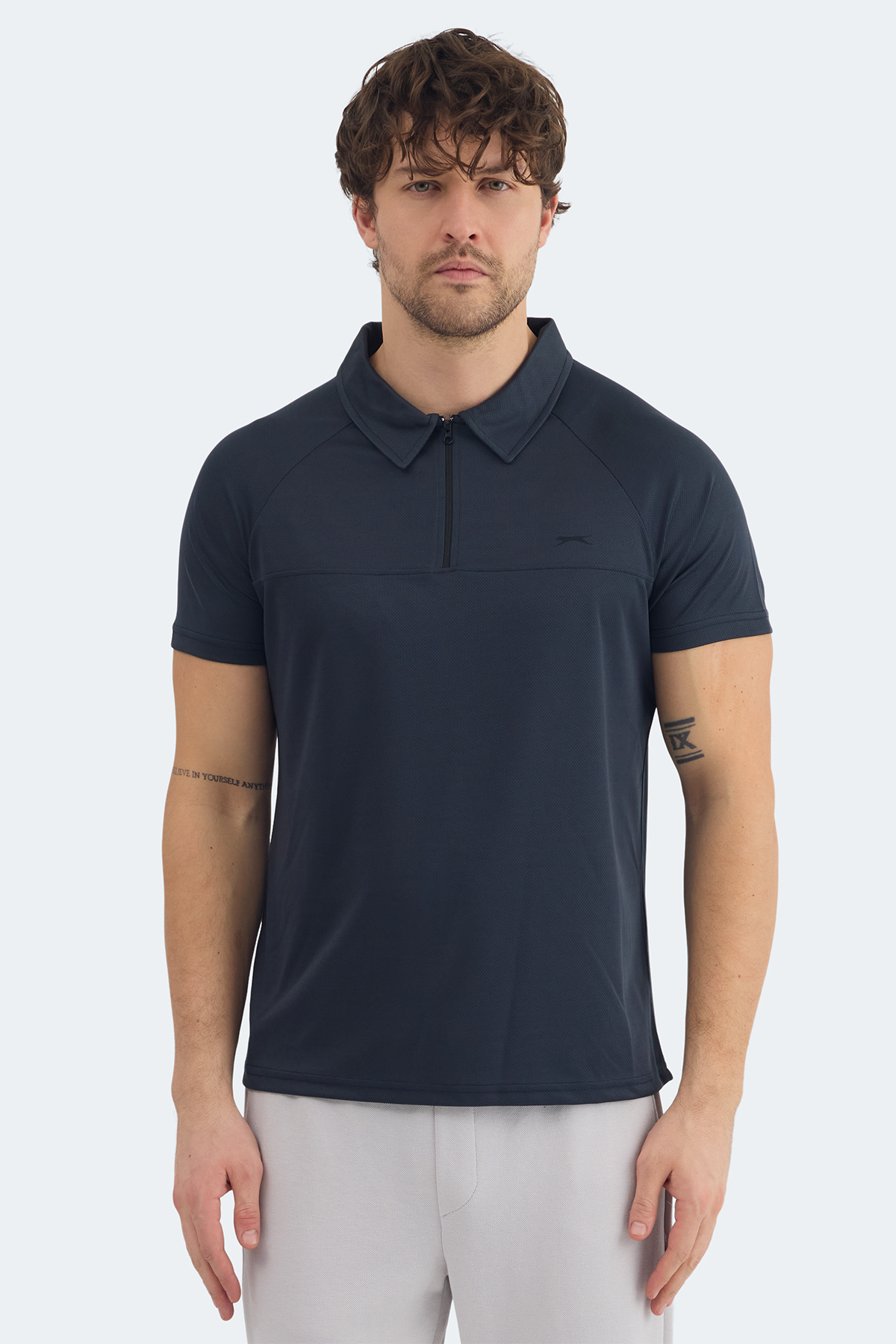 پولو شرت مردانه ریانا مدل Dark Grey اسلازنگر پولوشرت Slazenger
