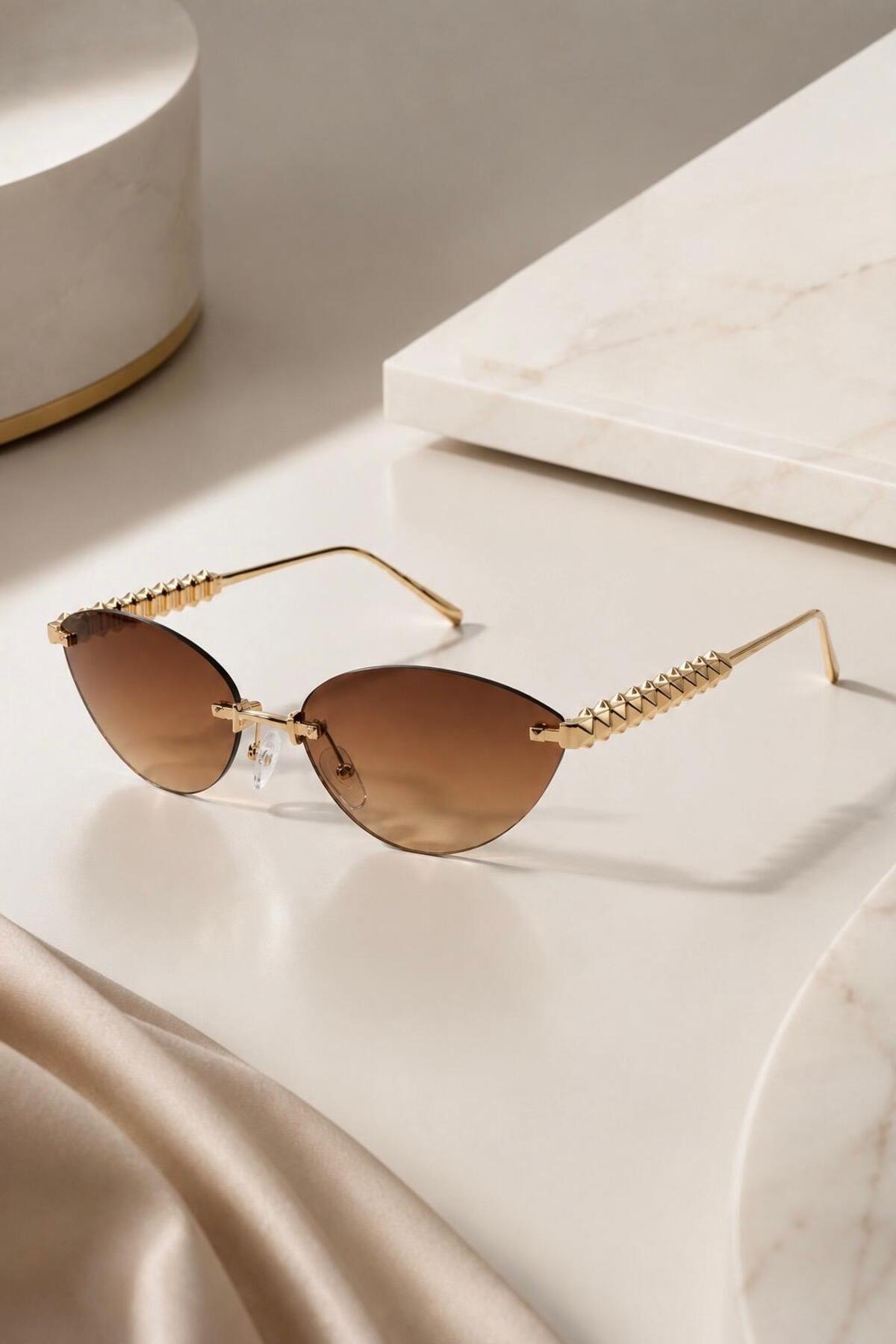 LUXURY NEW SEASON NEW MODEL COFFEE SUNGLASSES FOR WOMEN