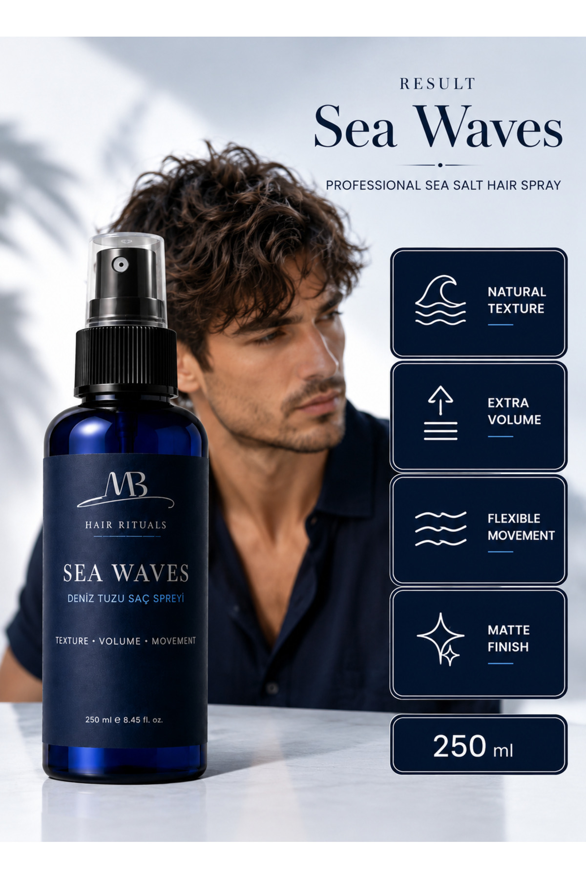 اسپری موی نمک دریایی سی ویوز - ۲۵۰ میلی لیتر - stz01 — تصویر 3 از 4