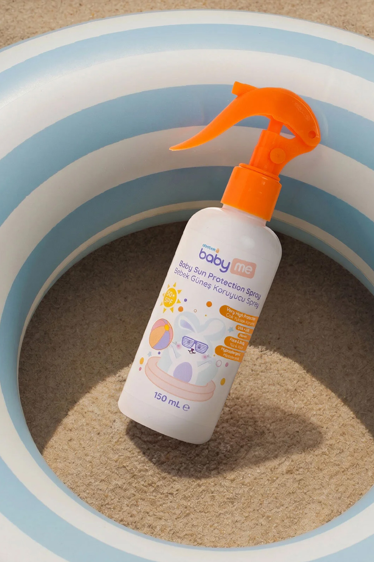 Çocuk 50+SPf Güneş Koruyucu Sprey 150 ml / Bebek Güneş Kremi 50 Faktör — BAE-0525 — تصویر 2 از 5