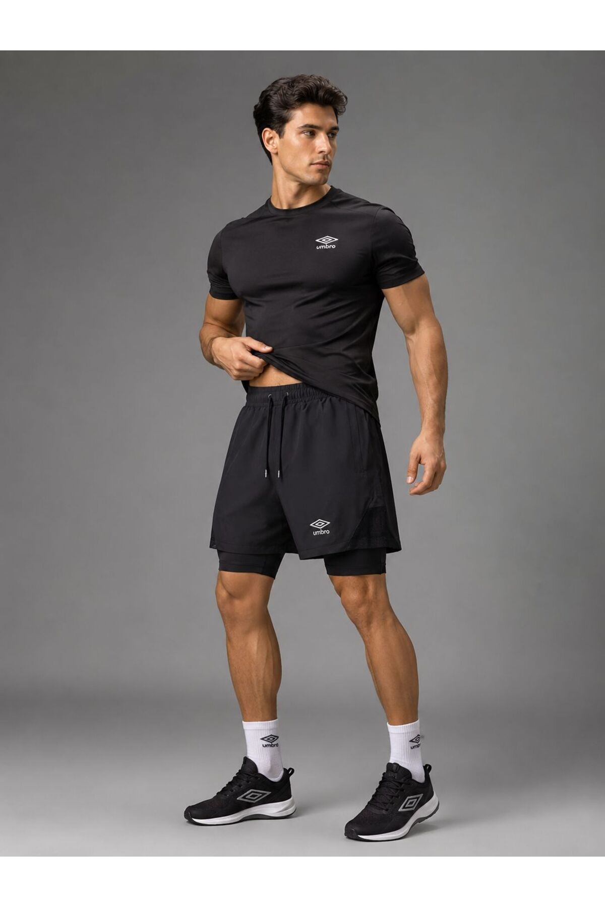 شلوارک ورزشی/شلوار ورزشی ساق کوتاه یونیسکس - TM0019  شورت ورزشی UMBRO
