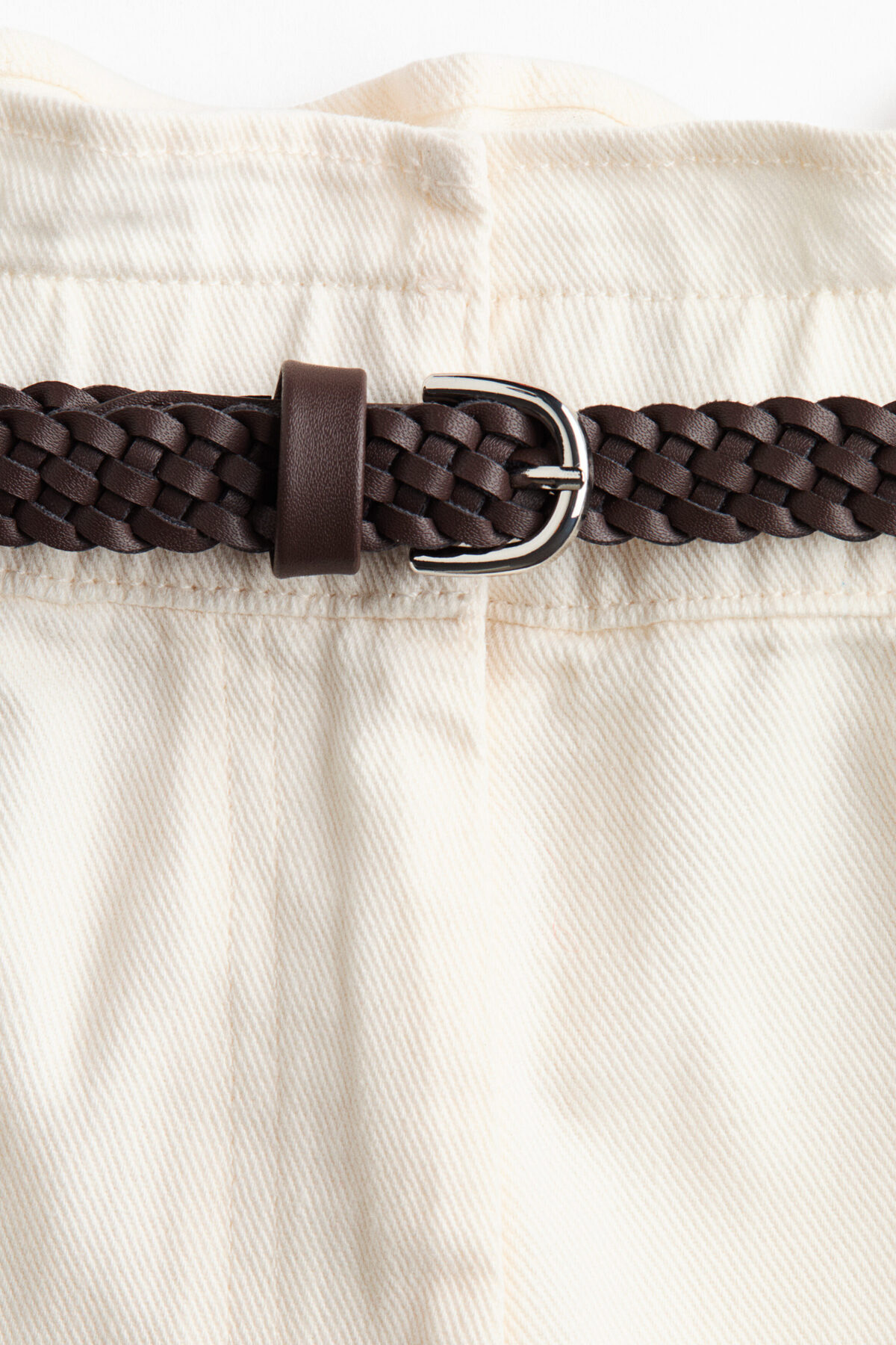 H&M Barrel Paçalı ve Kemerli Pantolon görsel 5