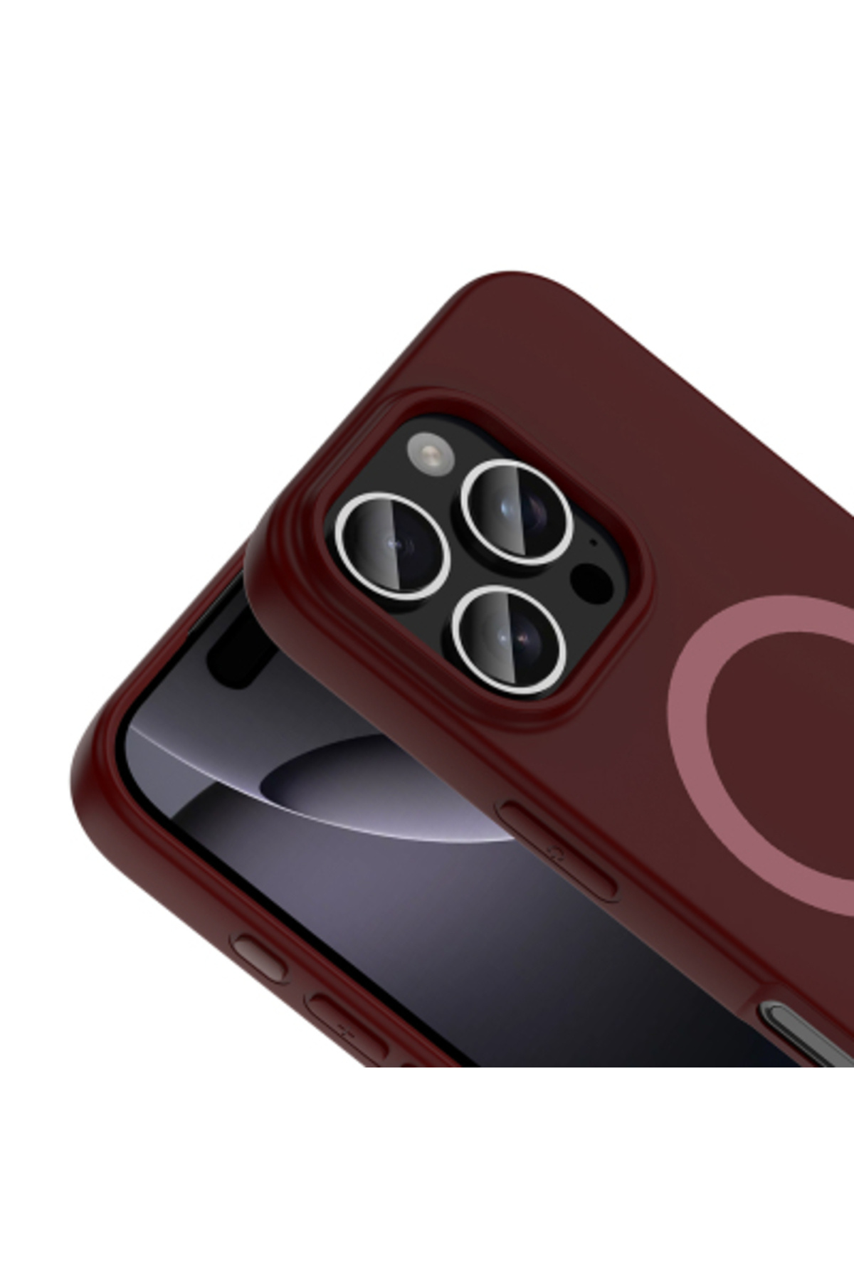 Iphone 16 Pro Max Case Camera Protected Velvety Matte Soft Surface Aris Cover with M-Safe Charging