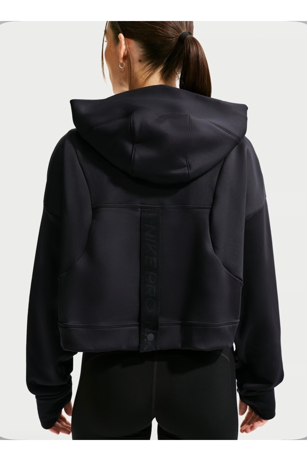 Nike Pro Therma-FIT Fleece Hoodie Kadın Sweatshirt (coolmove) görsel 7