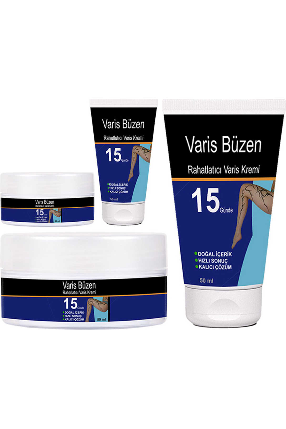Bezos Varibu Varisbüzen Krem Seti 2 Adet Set 50 ml Kavanoz Cream + 50 ml Tüp Krem — GU-EYF-24357-NIDA01