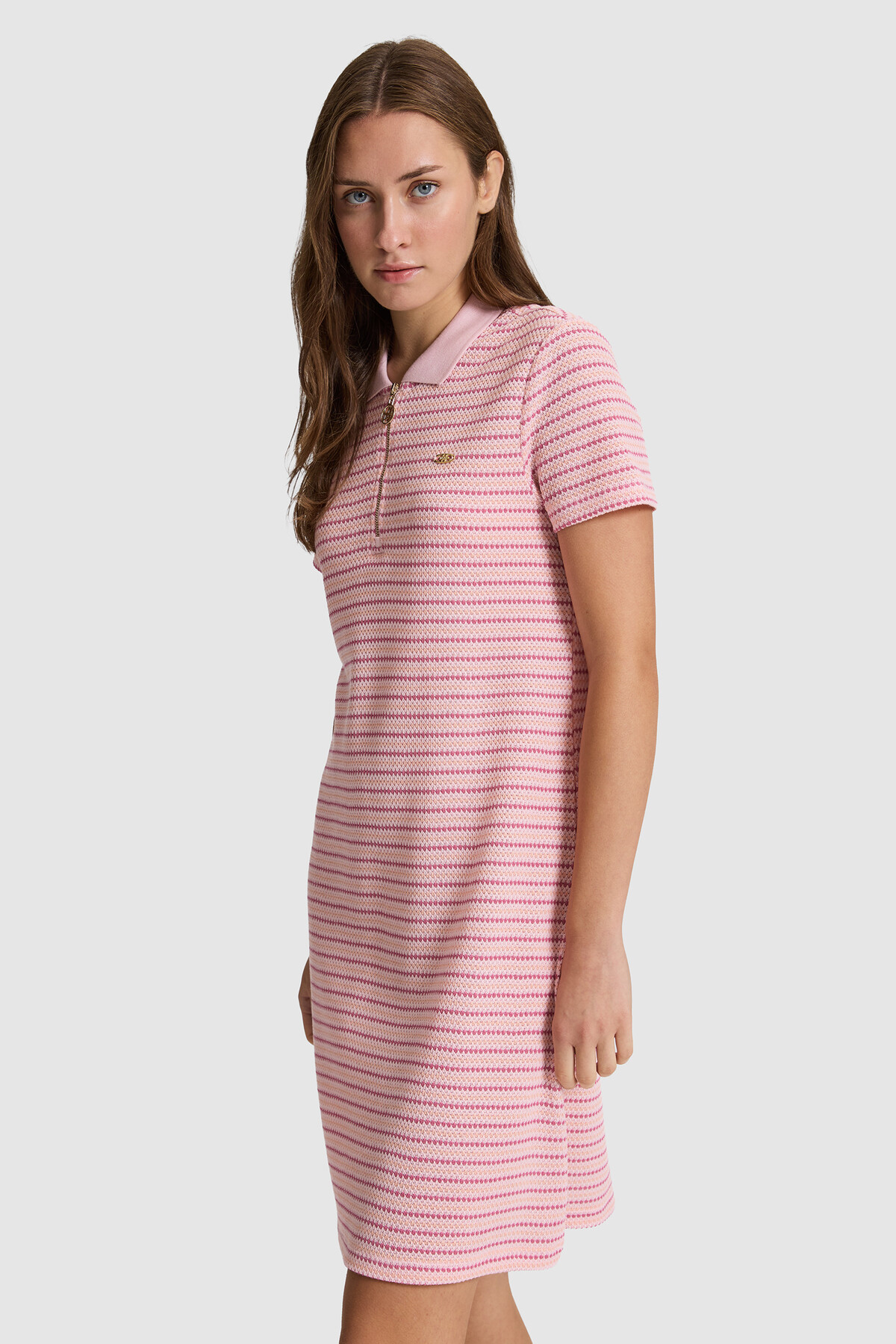 U.S. Polo Assn. Kadın Pembe Örme Elbise 50325490-VR041 görsel 4