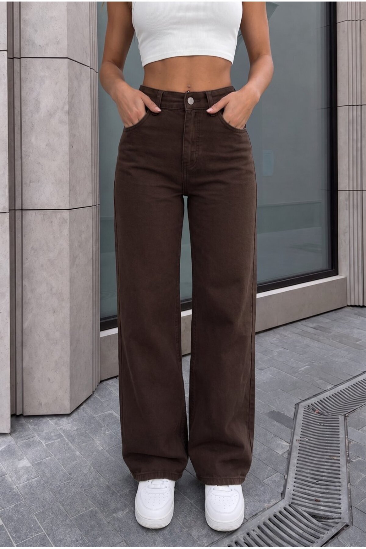 alanora Kadın Wide Leg Salaş Esnek Palazzo Pantolon