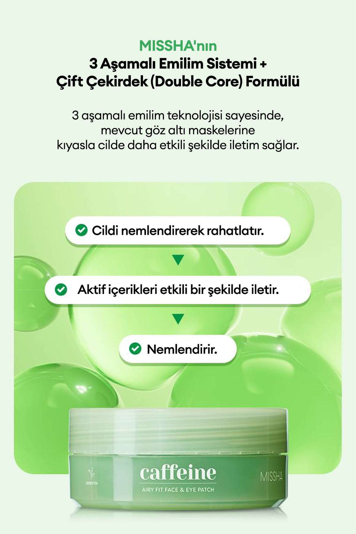 Şişlik Karşıtı Çok Amaçlı Göz Çevresi Maskesi Airy Fit Caffeine Depuffing Face&Eye Patch — 9553 — تصویر 5 از 9
