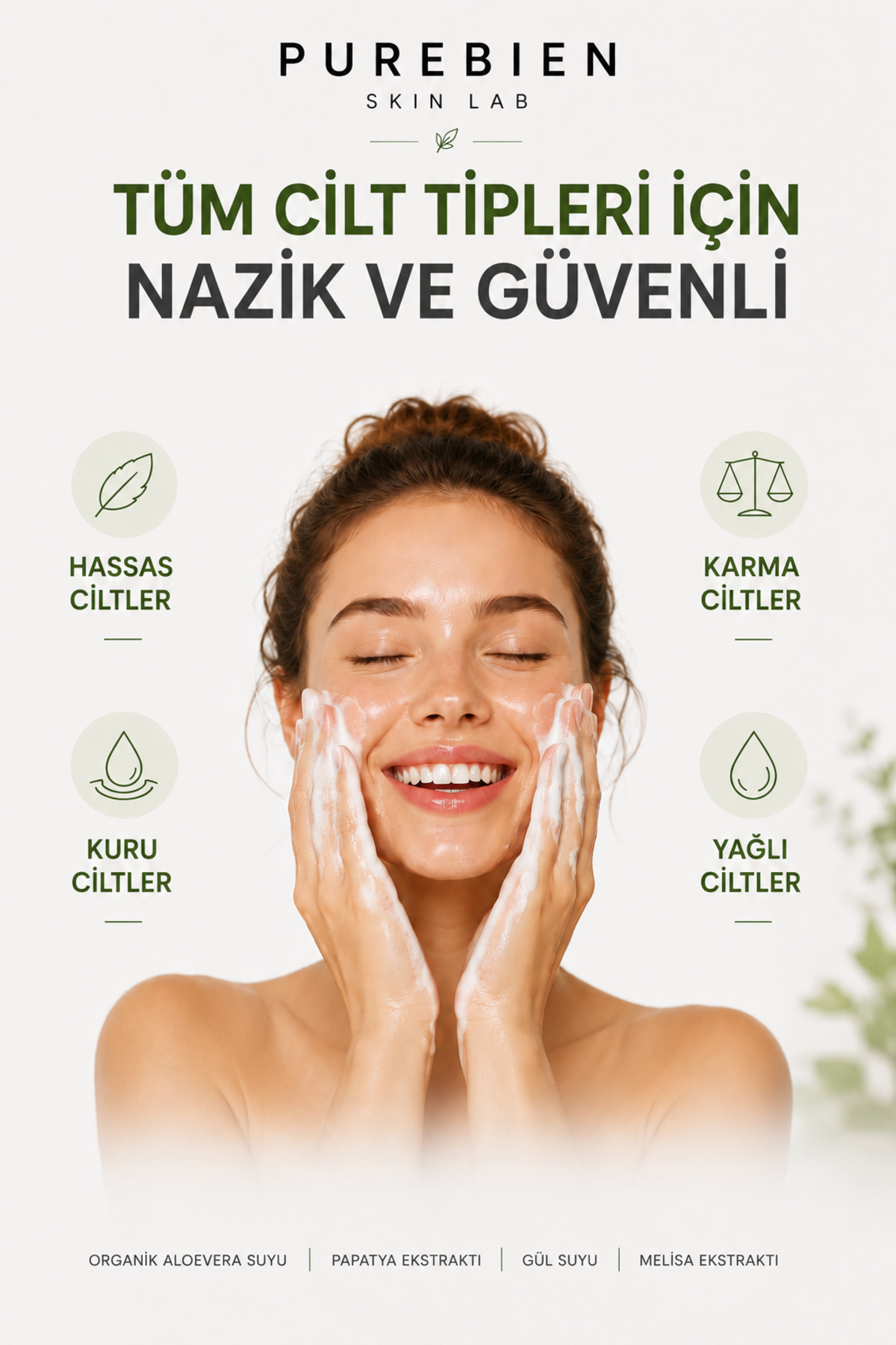 Natural Yüz Temizleme Köpüğü | 150ml — köpük — تصویر 6 از 7