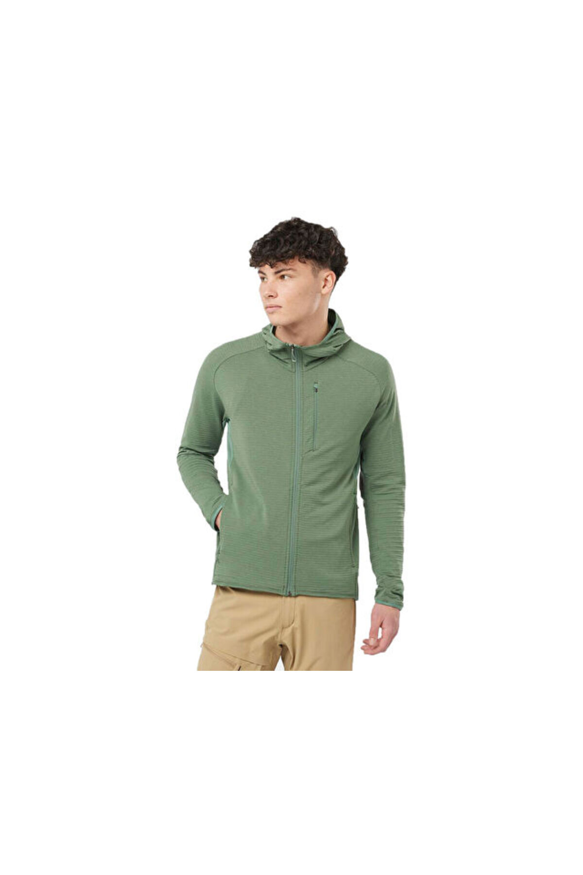 کاپشن پشمی مردانه ESSENTIAL LIGHTWARM مدل LC2111800 سبز سالومون پلار سافت شل اسپرت Salomon