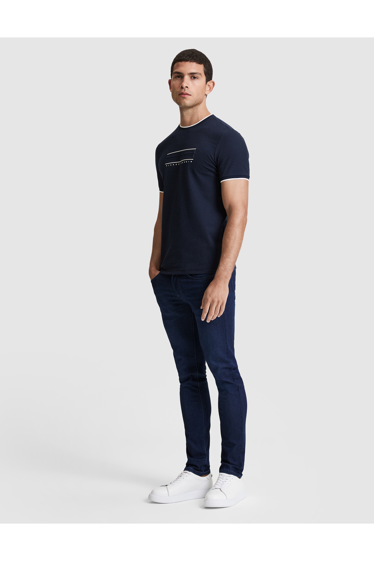 Pierre Cardin Lacivert Slim Fit Jean Pantolon 50320965-VR033 görsel 3