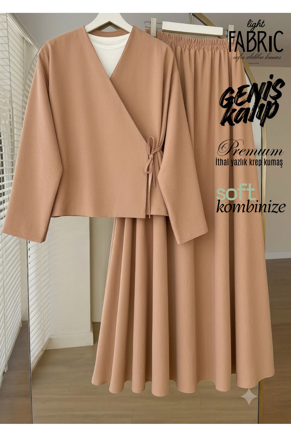LİNA TESETTÜR Two-Piece Suit with Skirt -Kai̇ Baby 6758