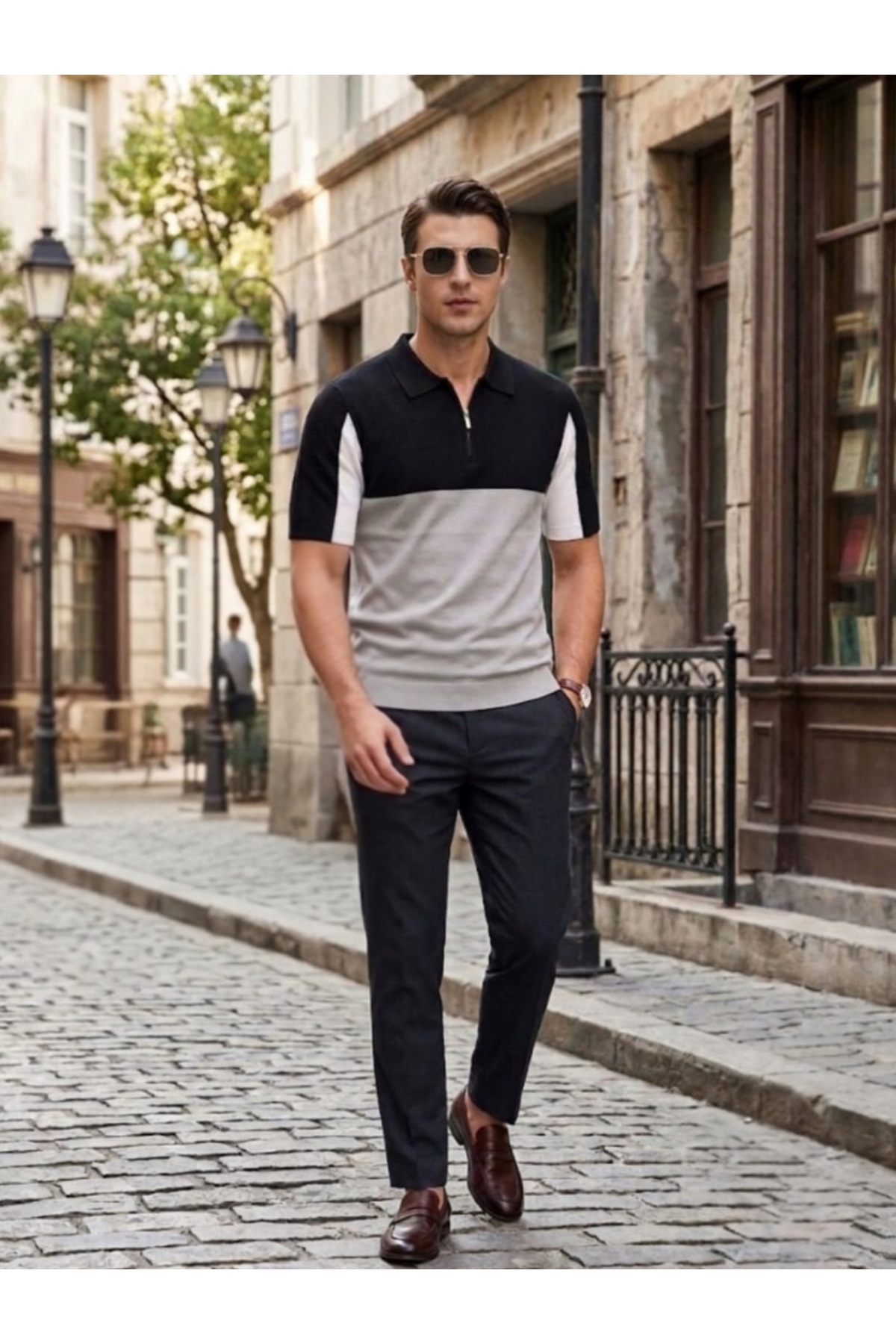 White/black patterned