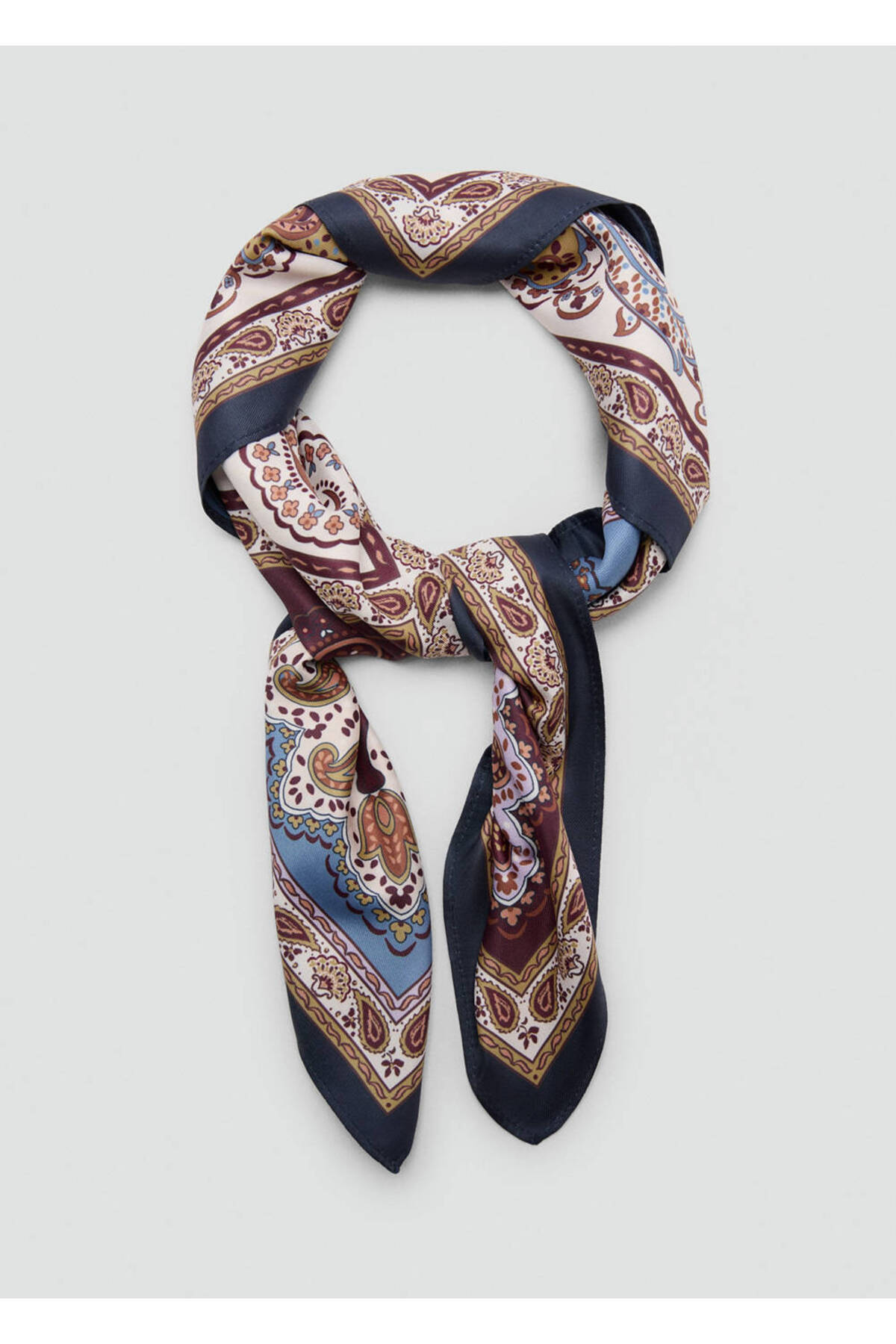 MANGO Woman Paisley desenli şal görsel 3