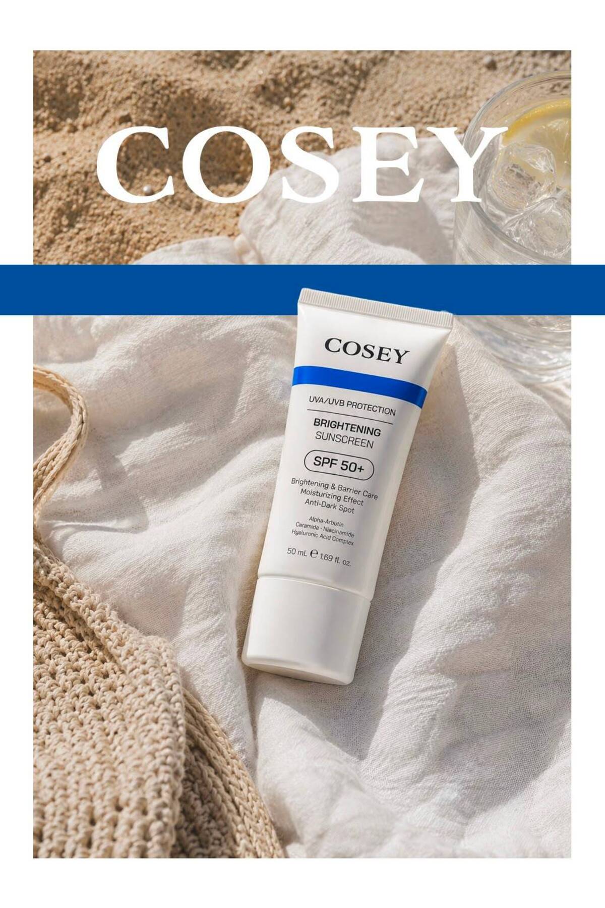کرم ضد آفتاب روشن کننده و لک بر صورت 50ml / طیف وسیع UVA + UVB 50 SPF
