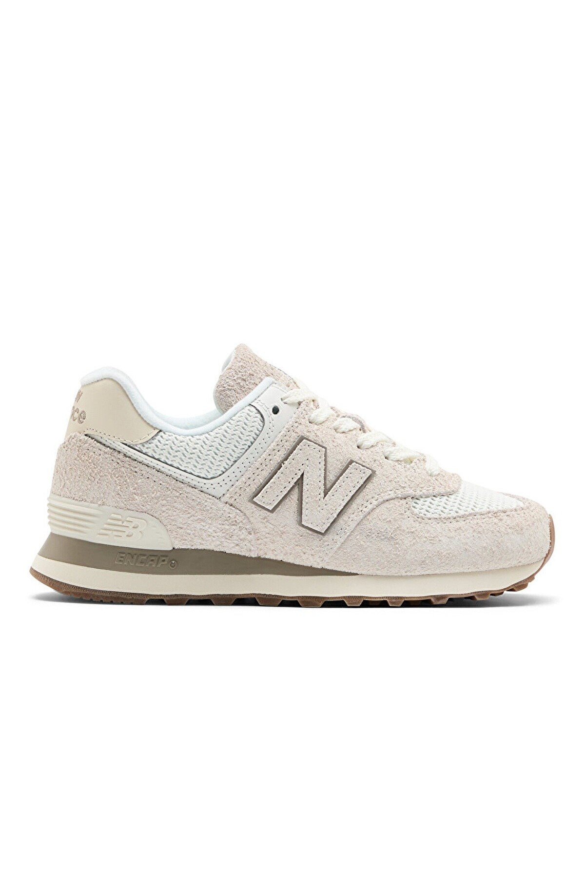 کفش کتانی چرم طبیعی مردانه 574 کرم نیو بالانس کفش اسنیکر New Balance