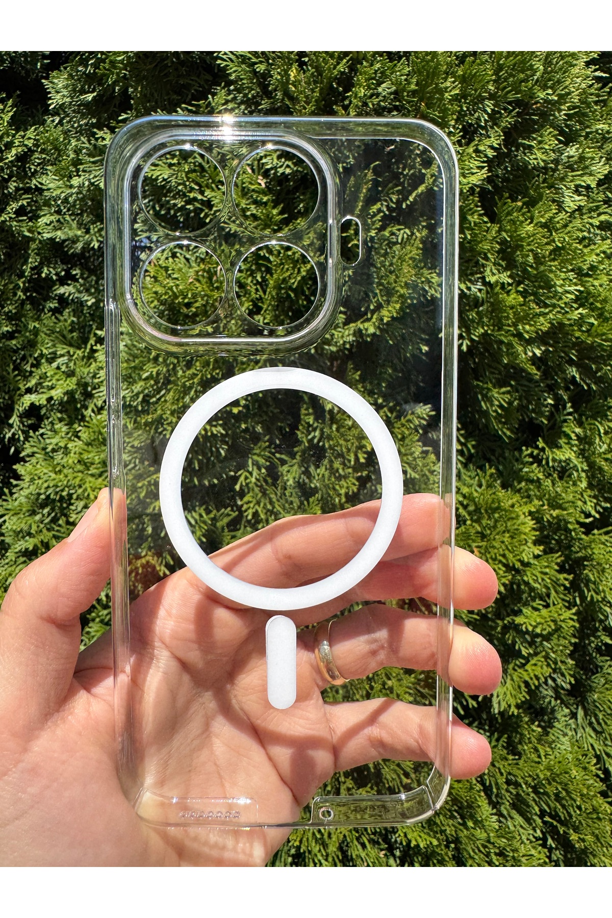Mi 17T Pro Uyumlu Kılıf İnce Sert Sararmaz Magsafe Kamera Korumalı Koruyucu Dayanıklı Transparan Arka Kapak