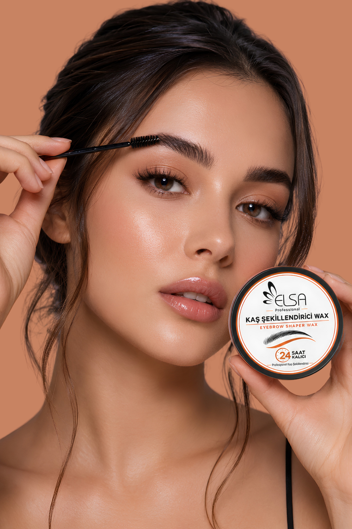 Professional Kaş Sabitleyici Wax 50 ml | Şeffaf, Beyaz Kalıntı Bırakmayan & Gün Boyu Kalıcı Kaş Şekillendirici — مشکی KAŞ-WAX — تصویر 2 از 4