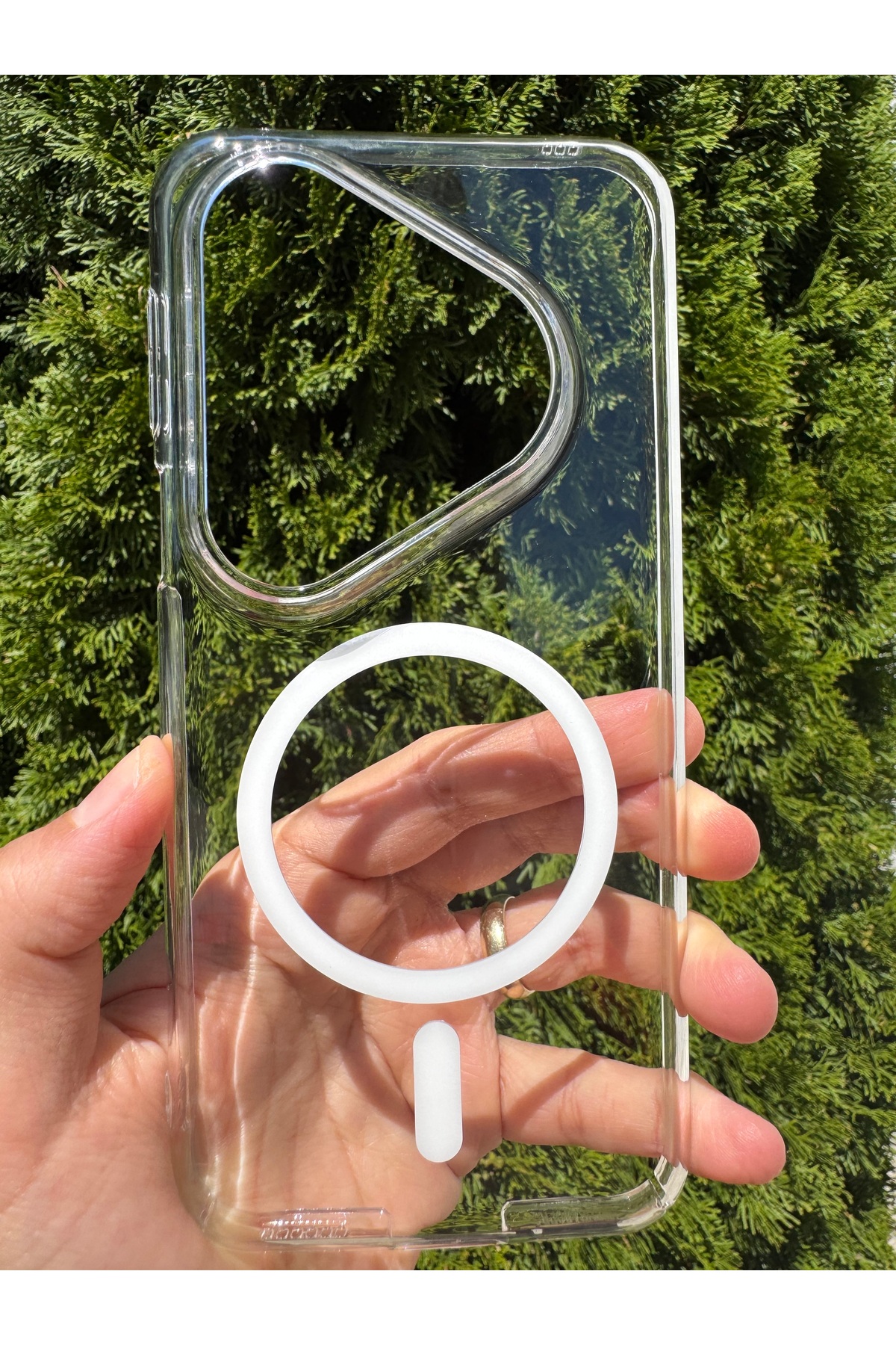 Huawei Pura 80 Pro Uyumlu Kılıf İnce Sert Sararmaz Magsafe Kamera Korumalı Koruyucu Dayanıklı Transparan Arka Kapak