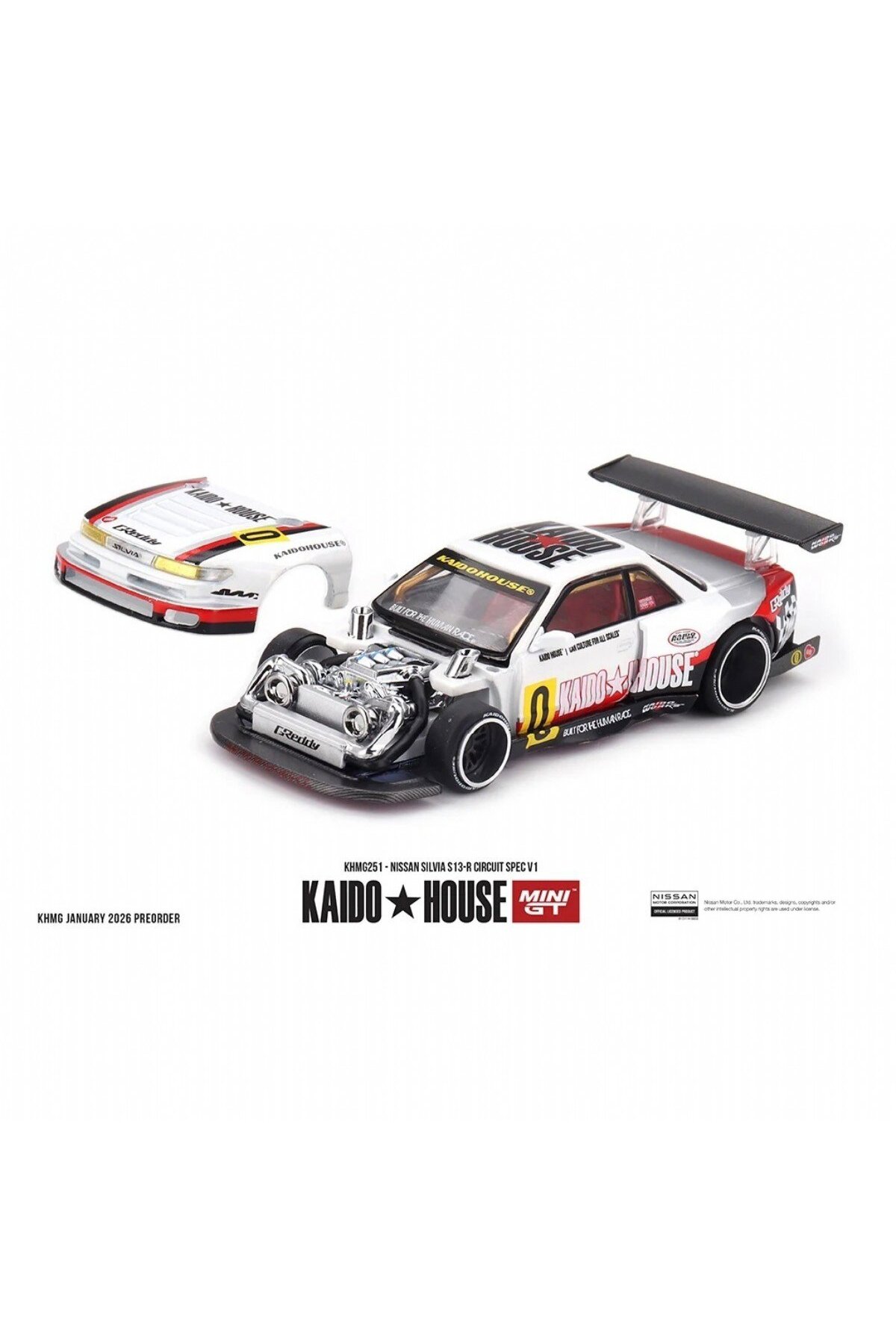 mini gt 1/64 Kaido House Nissan Silvia S13-R Circuit Spec V1