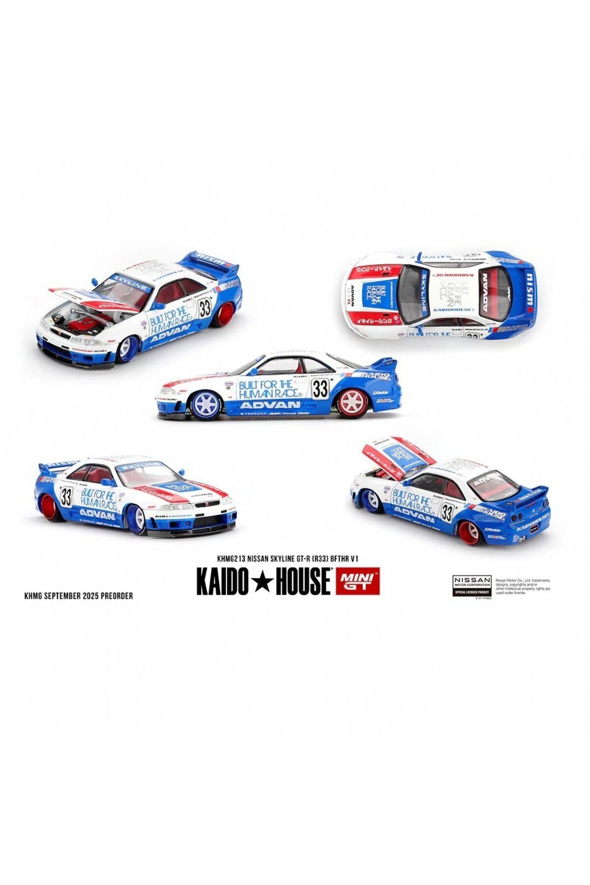 Genel Markalar 1/64 Kaido House Nissan Skyline GT-R (R33) BFTHR V1