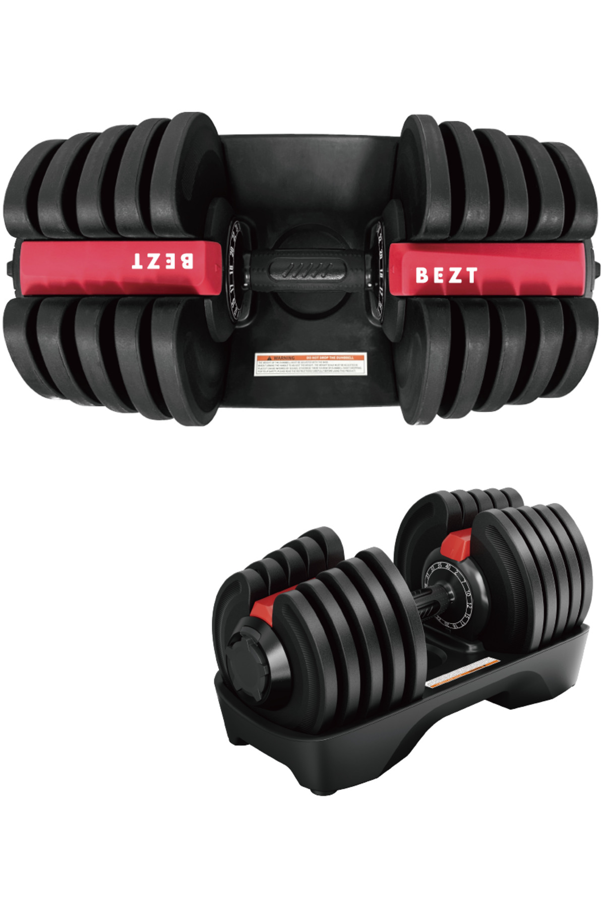 Bezt Premium Sports Ayarlanabilir Dambıl Seti 40kg KIRMIZI
