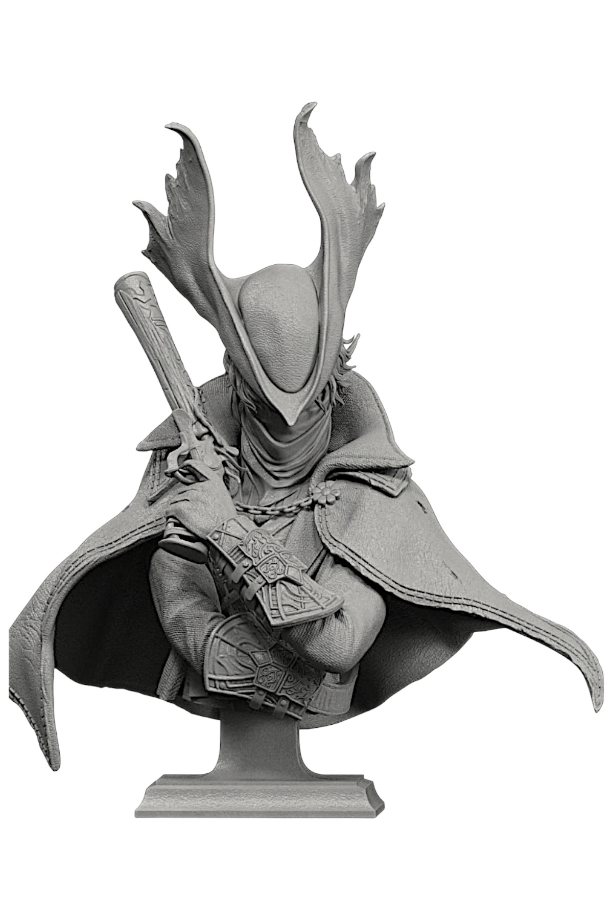 Bloodborne  DARKSOULⅢのセット Miyazaki Premium The Hunter Büstü | Bloodborne Koleksiyonu