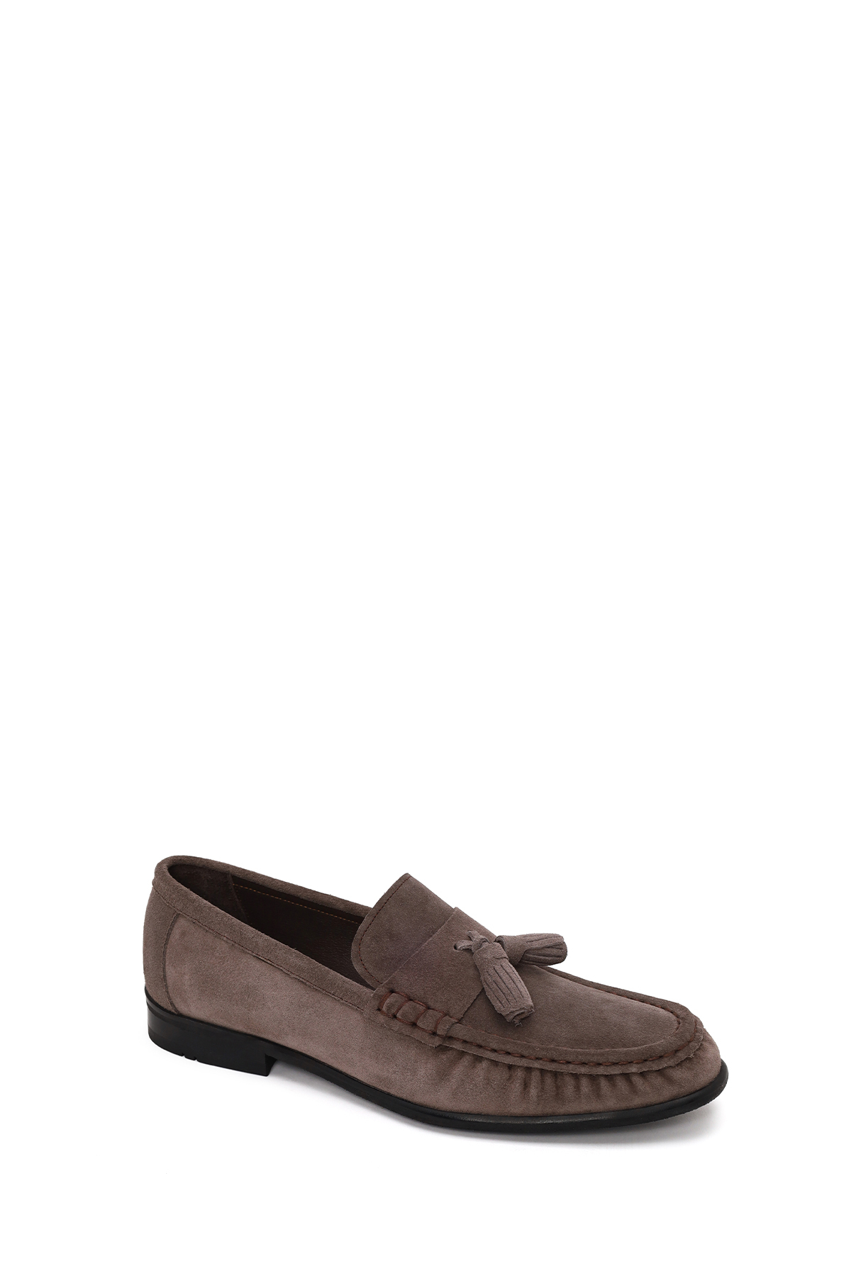 Derimod Erkek Gri Püsküllü Süet Deri Casual Loafer 26SFD603510 görsel 7