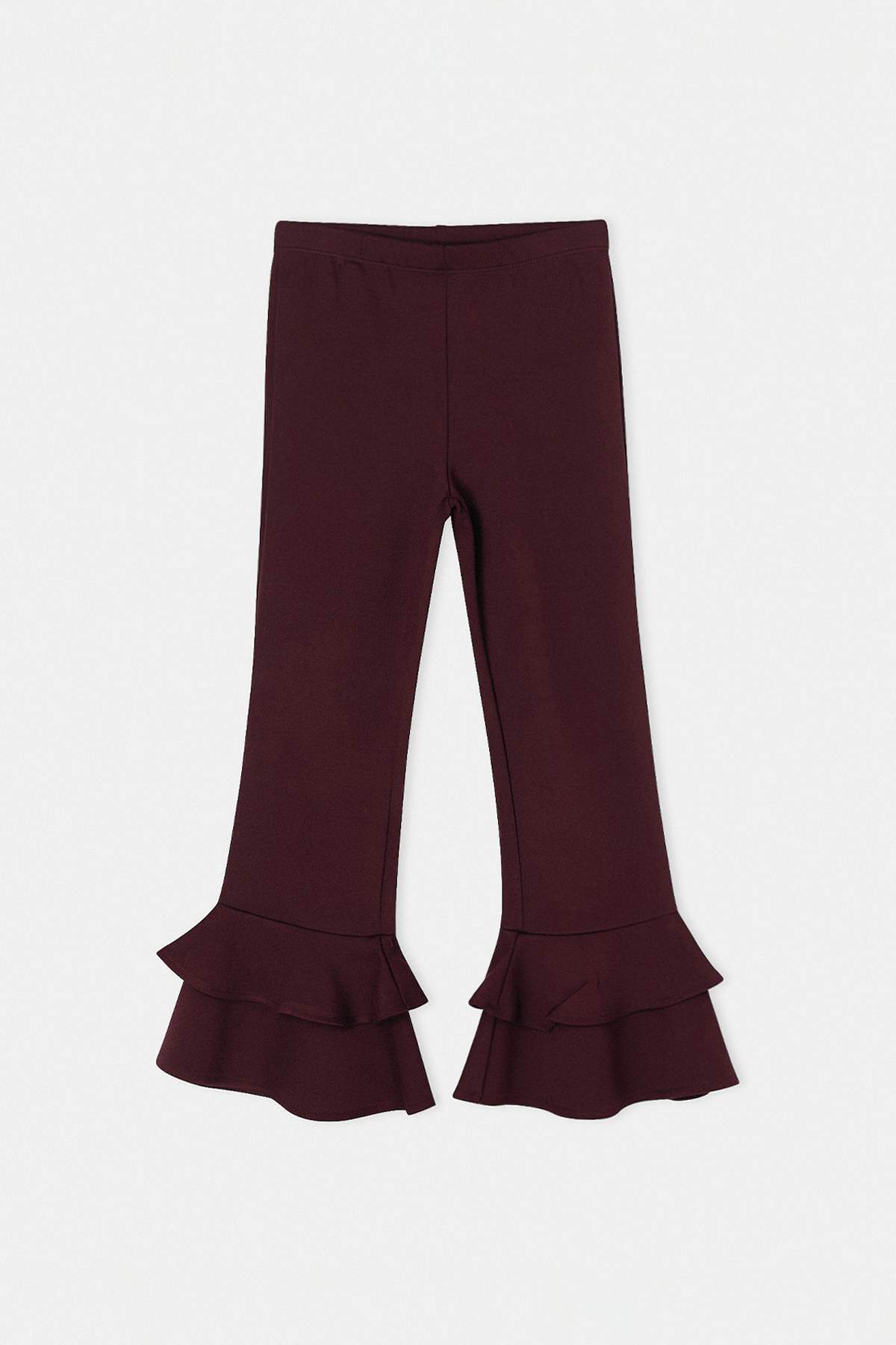 Trendyolmilla Kids Bordo Düz Örme Pantolon TKDSS26PL00004