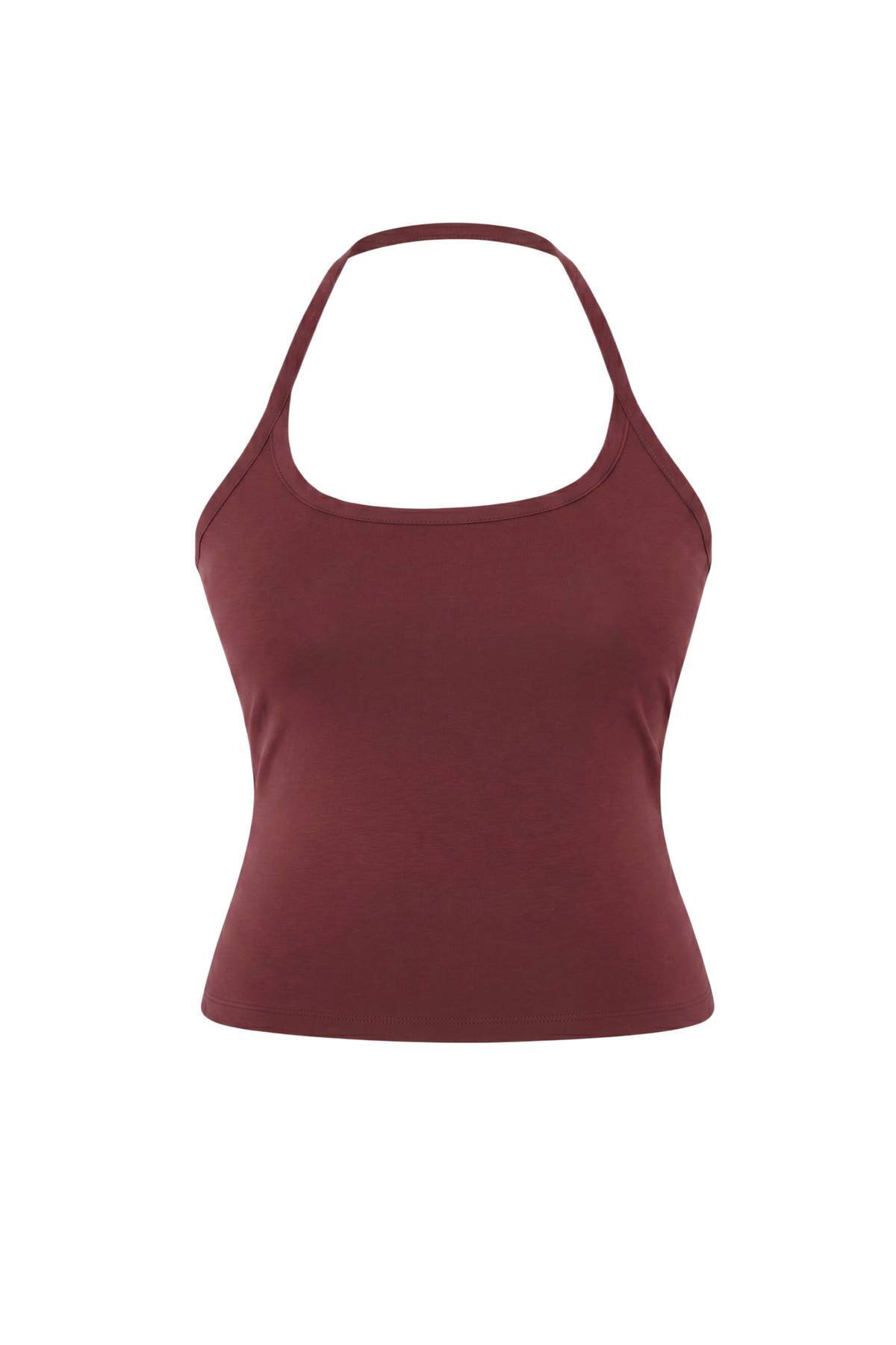 Trendyolmilla Curve Bordo Askılı Esnek Örme Büyük Beden Atlet TBBSS26CV00024