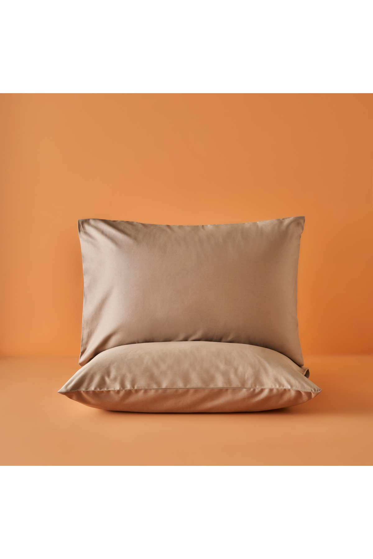 100% Cotton Satin Supreme 2-Piece Pillowcase Mink (50x70 cm)