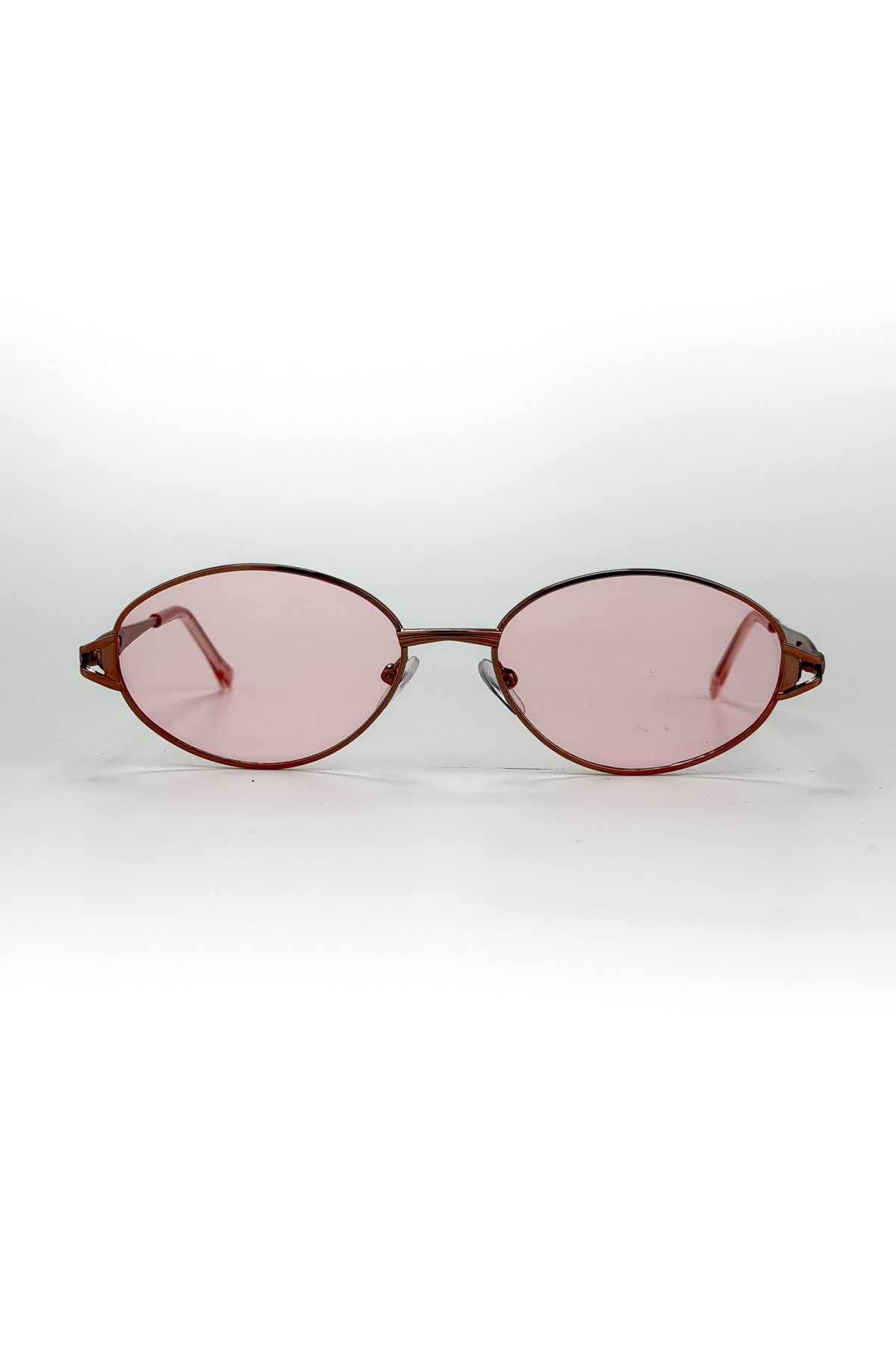 TARSS Pera Pembe Metal Oval Güneş Gözlüğü | Retro Vintage | UV400 görsel 5