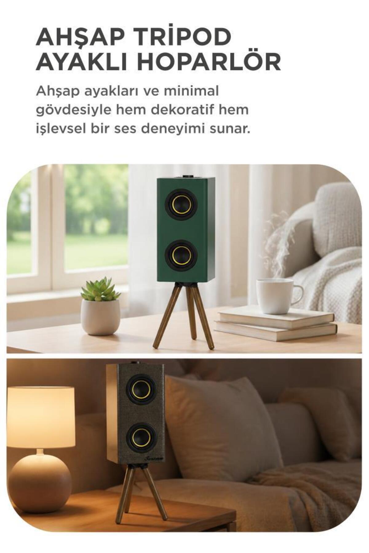 Torima Kablosuz Hoparlör 24W 3000mAh Taşınabilir Ayaklı Speaker
