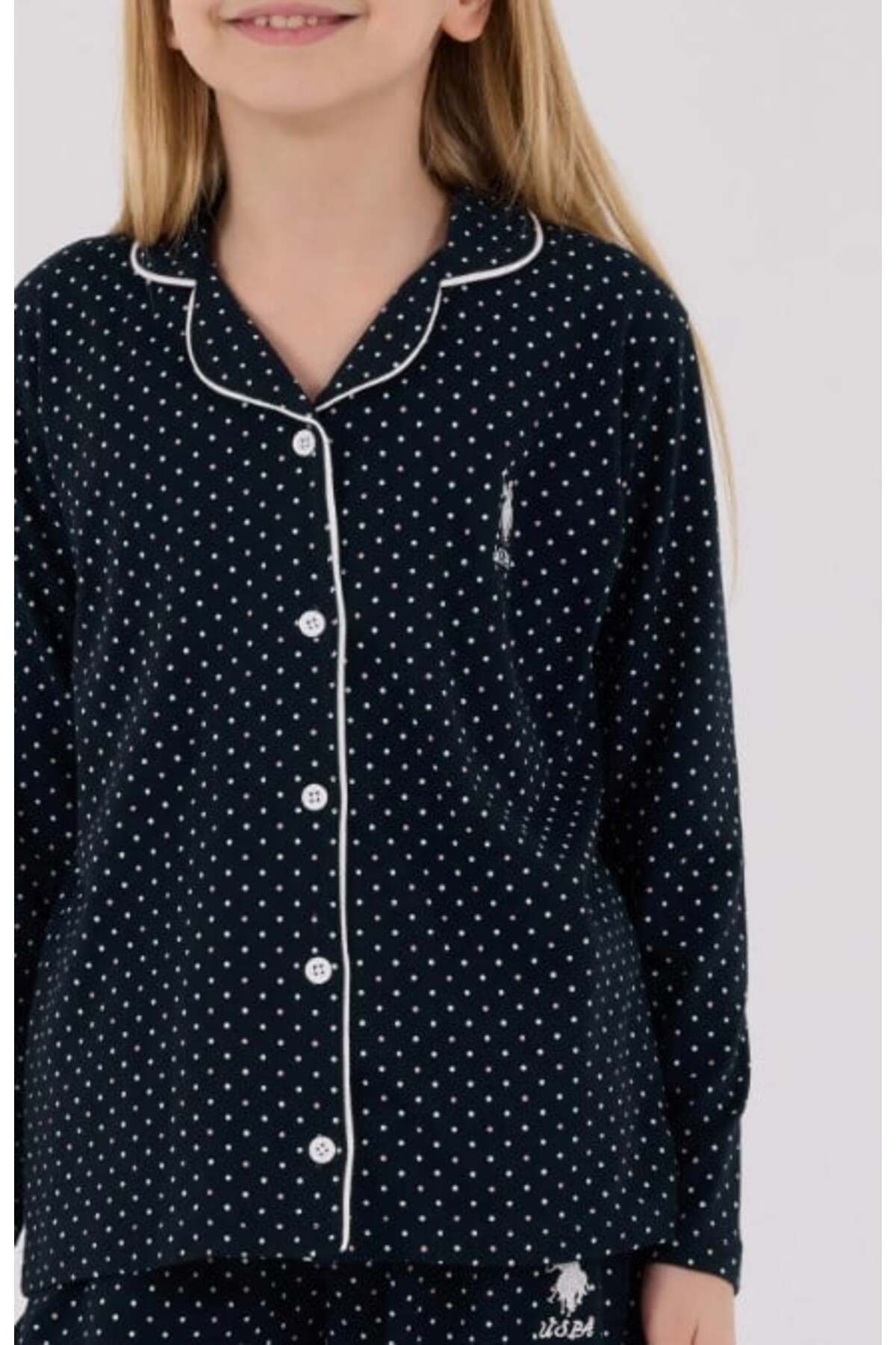 ست پیژامه پیراهنی دخترانه U.S. Polo Assn. مدل US2327-4 — 4