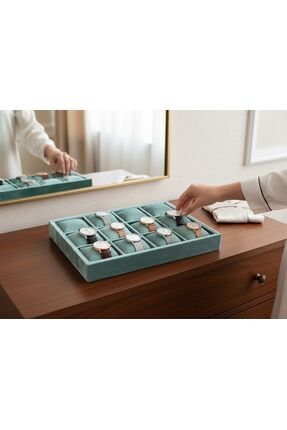 Polo Cross 12 Bölmeli Saat Standı Bileklik Takı Standı Yerli Üretim Mdf Üzeri...