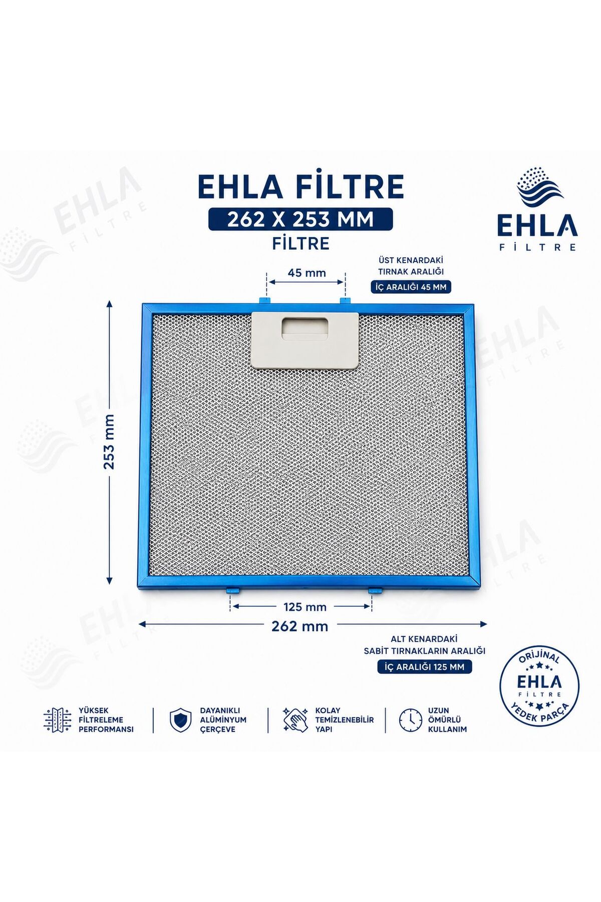 VESTEL,esty,ARÇELİK,VINOLA COMPATIBLE 26.2 X 25.3 cm Hood Filter