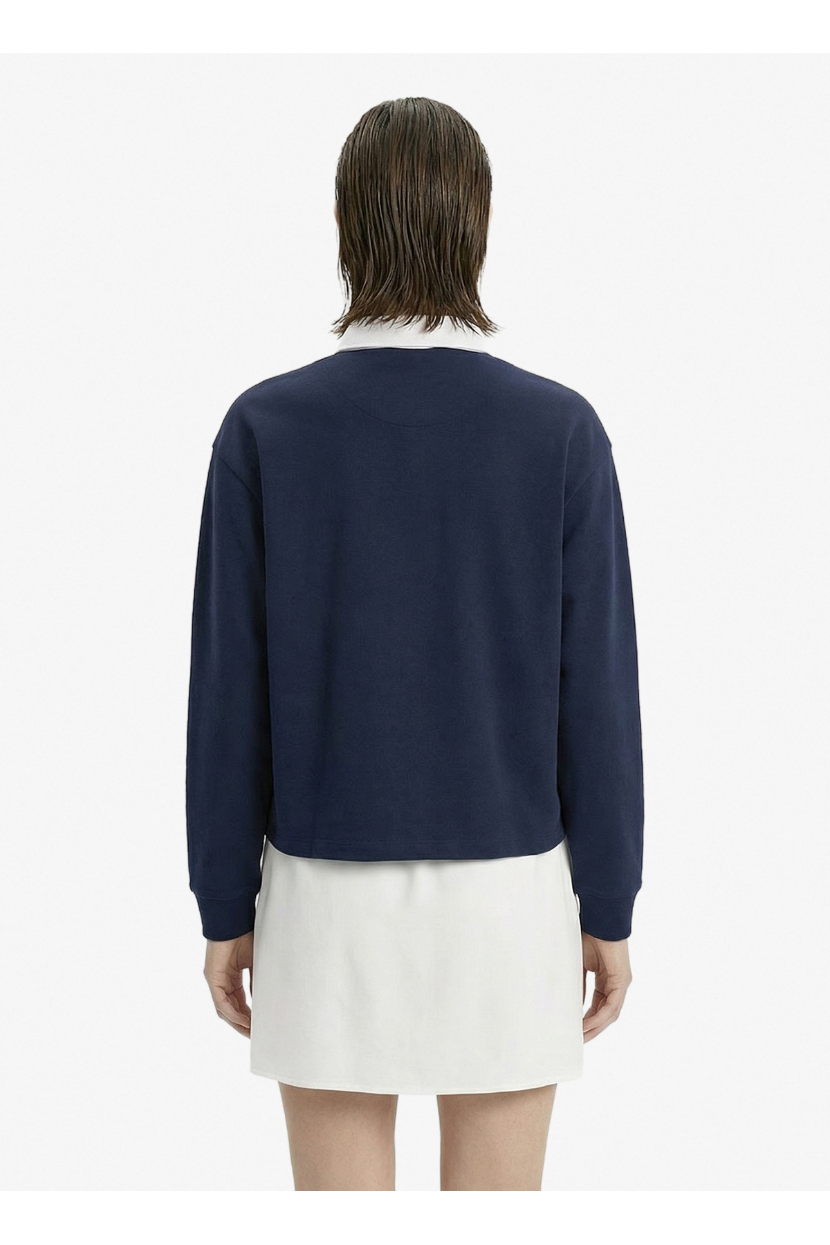 Fabrika Lacivert Kadın Loose Fit Sweatshirt F6SL-SWT0010 görsel 4