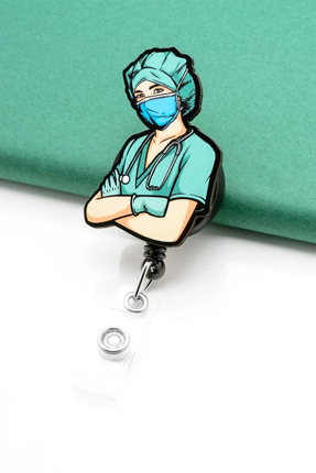 Apptakı Doktor Hemşire Sağlıkçı Yoyo Yaka Kartığı Yoyo Kartlık - YOY0034