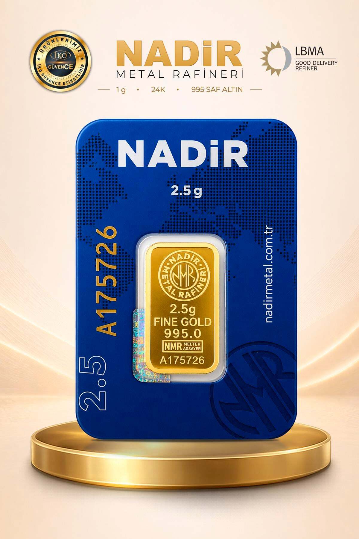 Nadir Gold 24 Ayar 2,5 Gram Külçe Altın