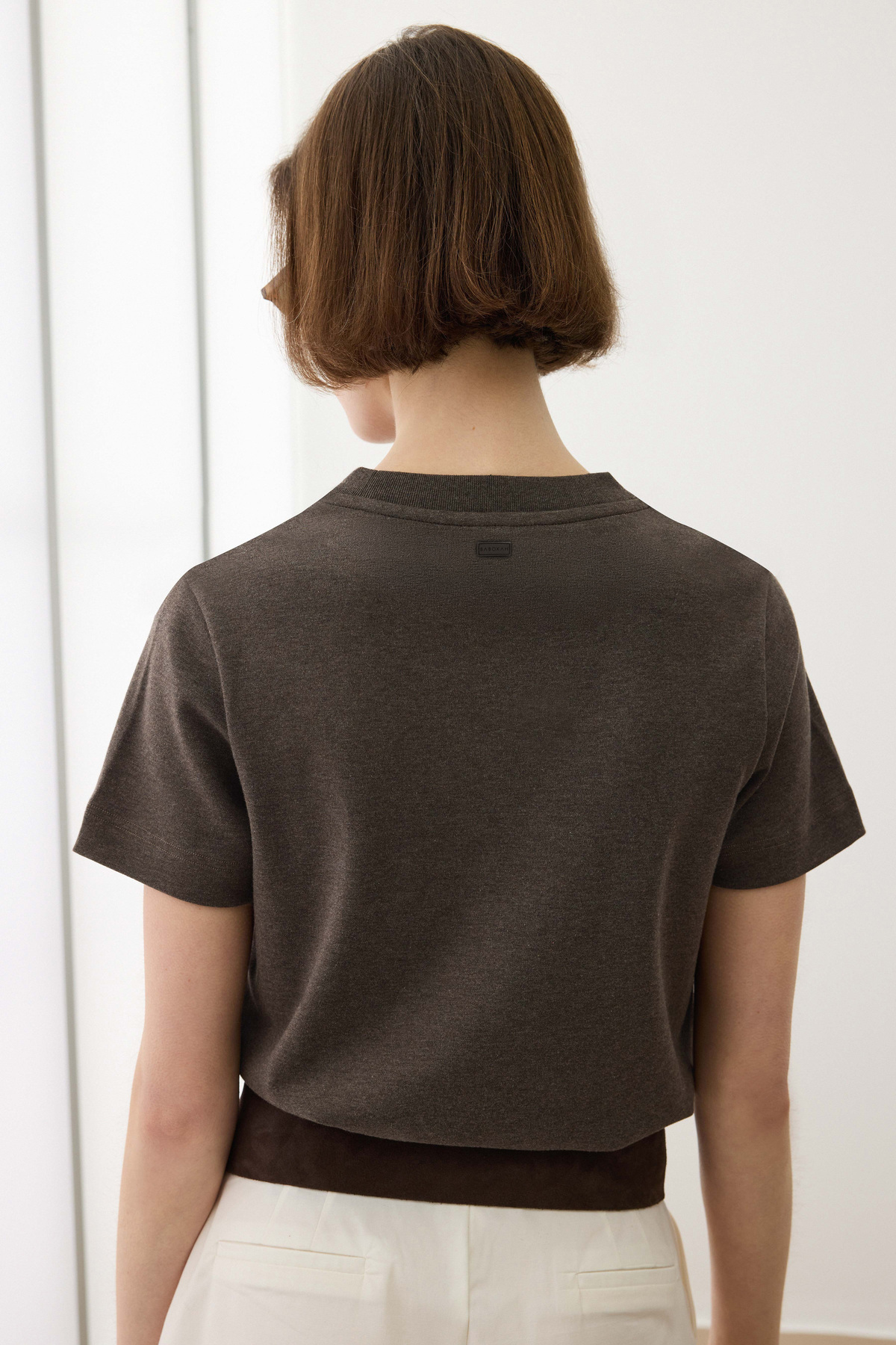 BABOKAH Giza Pamuk Basic T-Shirt görsel 7