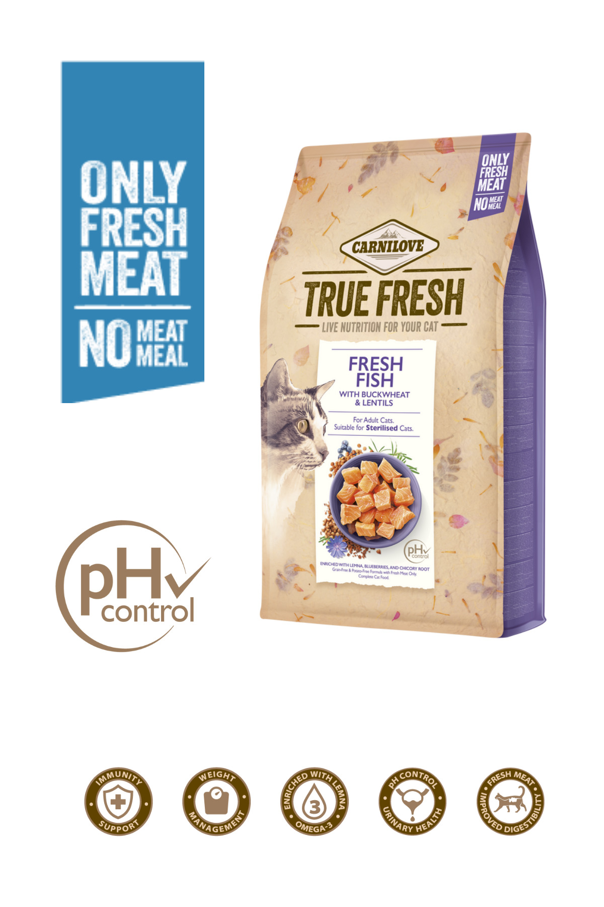 Carnilove Tahılsız Yetişkin Kediler Için True Fresh Balık 1.8kg (KISIRLAŞTIRILMIŞ) - Fiyatı, Yorumları