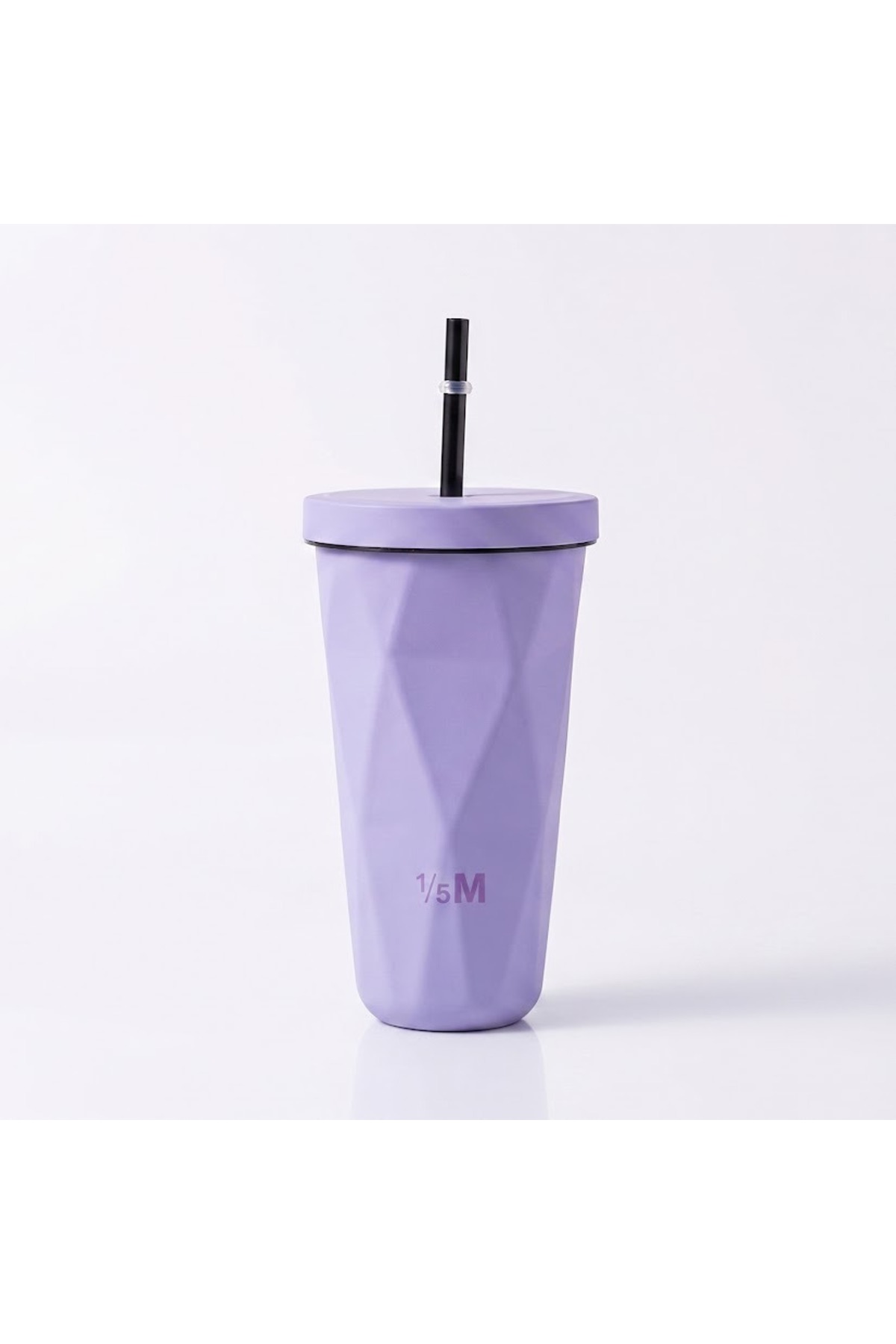 Stainless Steel Insulated Travel Tumbler with Straw and Lid, 500ml Geometric Diamond Textured Coffee Mug, Leak-Proof Portable Thermal Cup (purple)., TYC7A37D9FBD89E809506AE00,